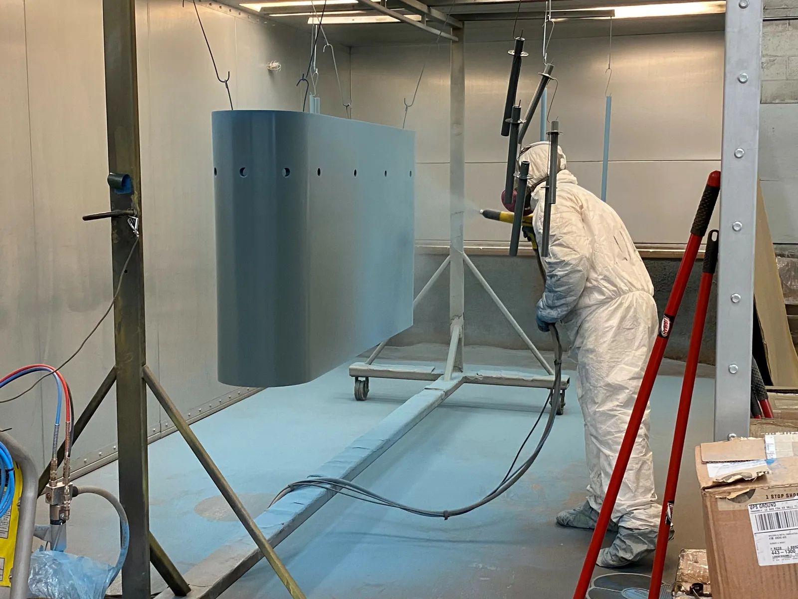 Powdercoating process