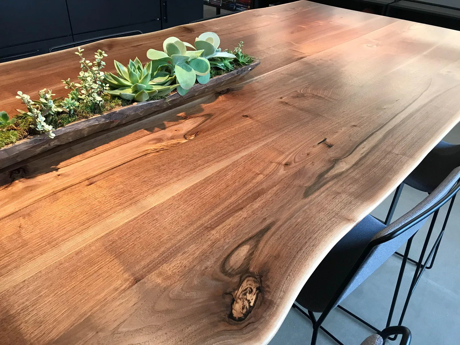 custom conference table in reclaimed wood by Icon Modern