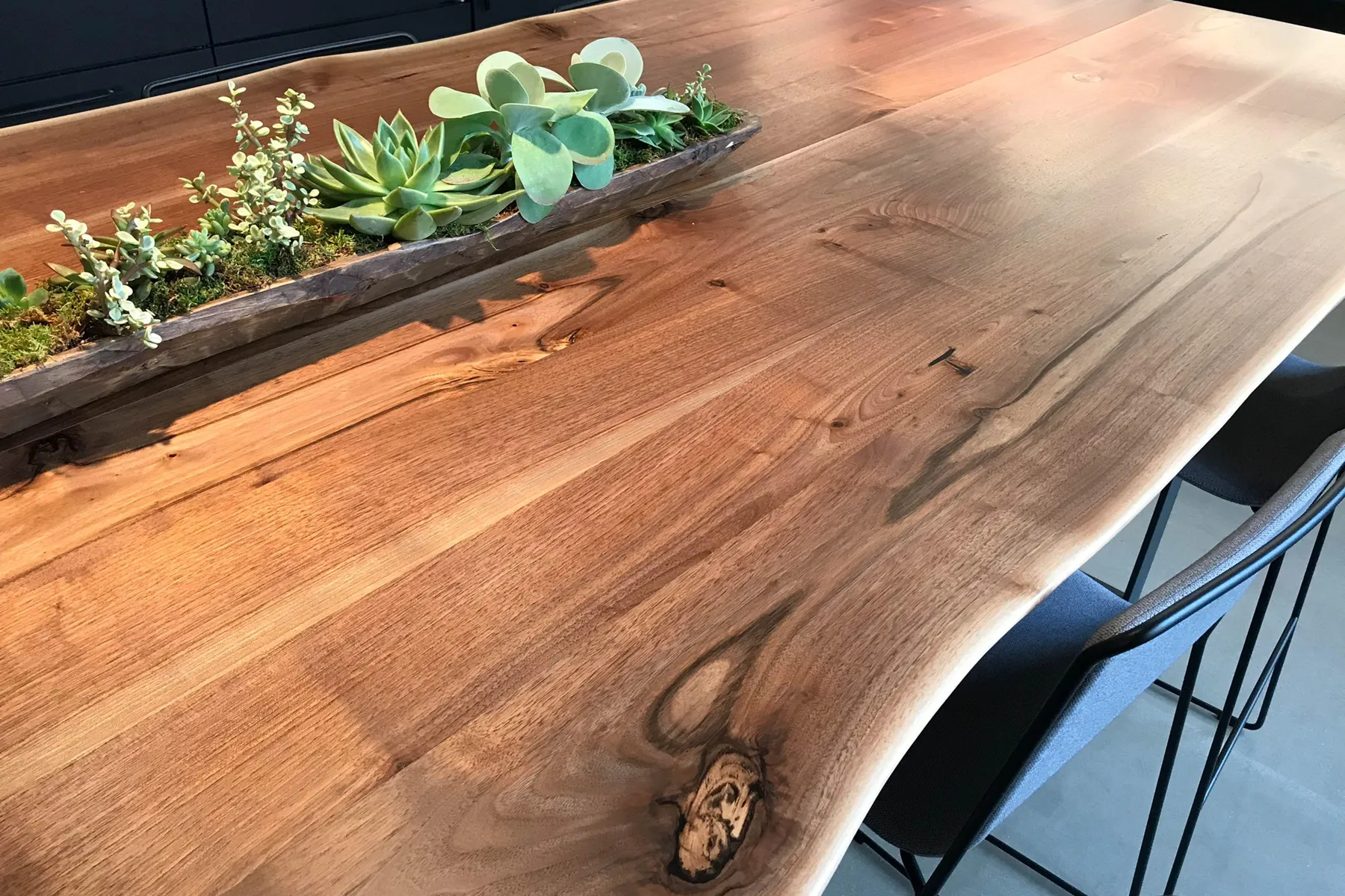 custom conference table in reclaimed wood by Icon Modern