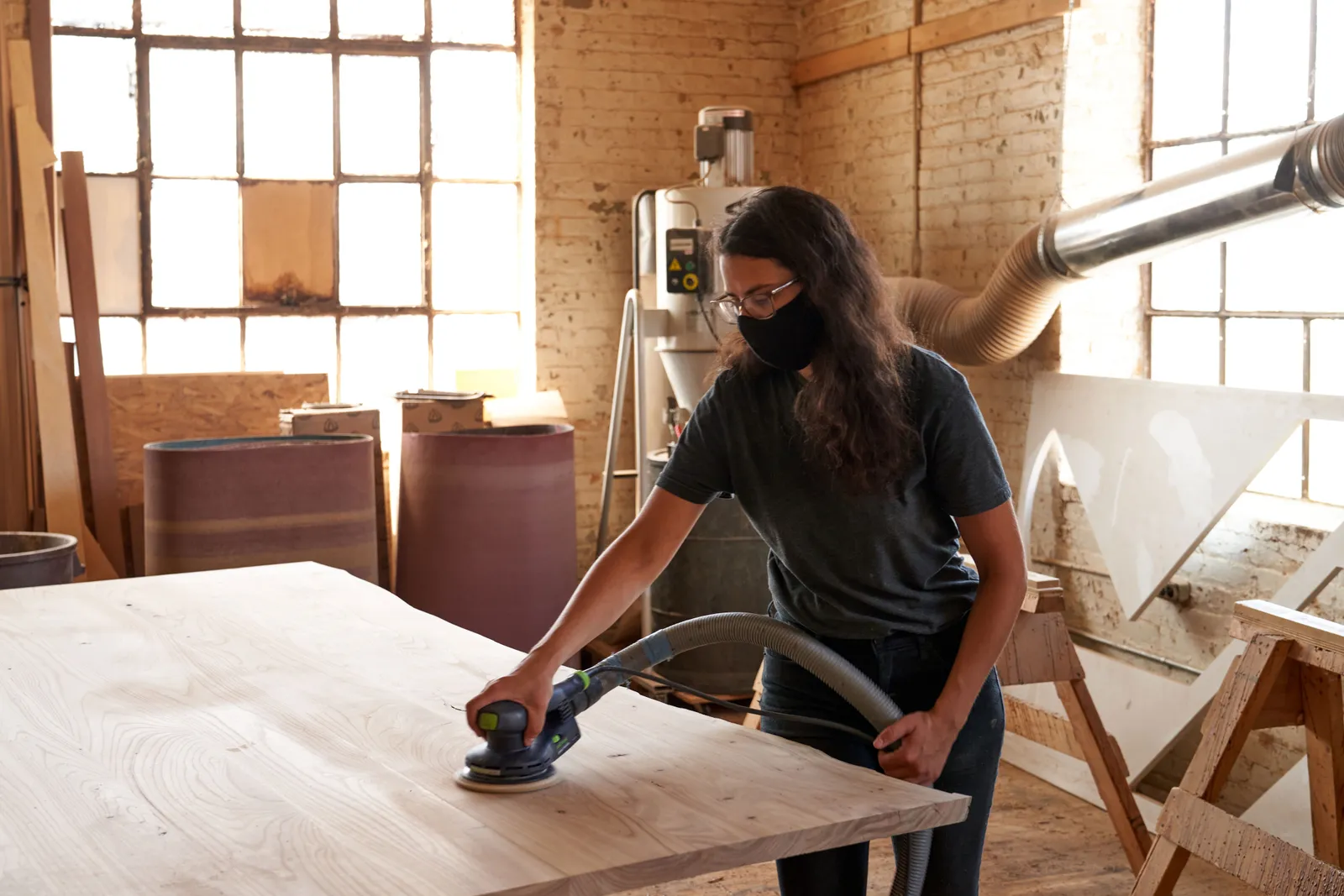 Custom furniture wood shop Icon Modern