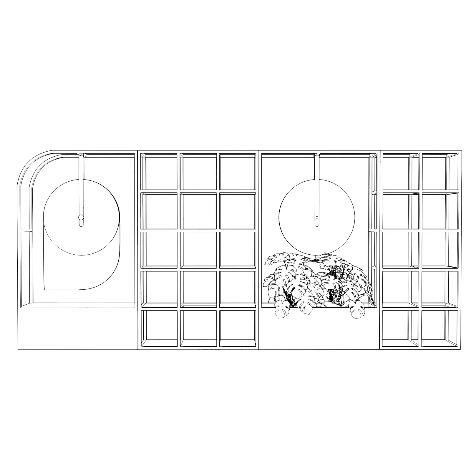 custom space divider drawing by Icon Modern