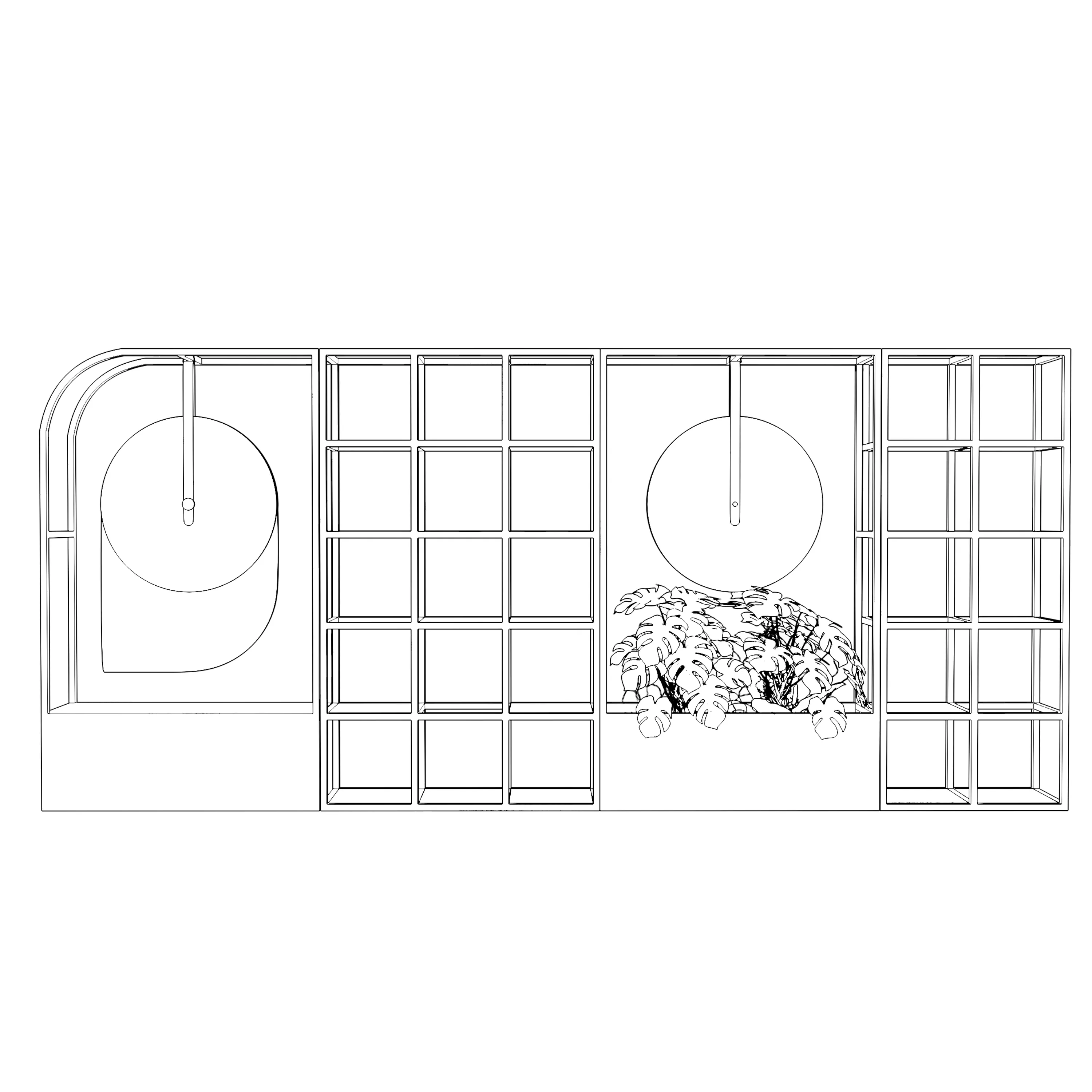 custom space divider drawing by Icon Modern