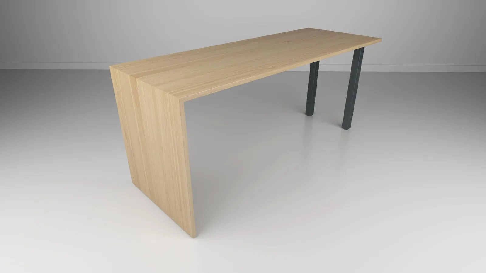custom community table with dropside base by Icon Modern