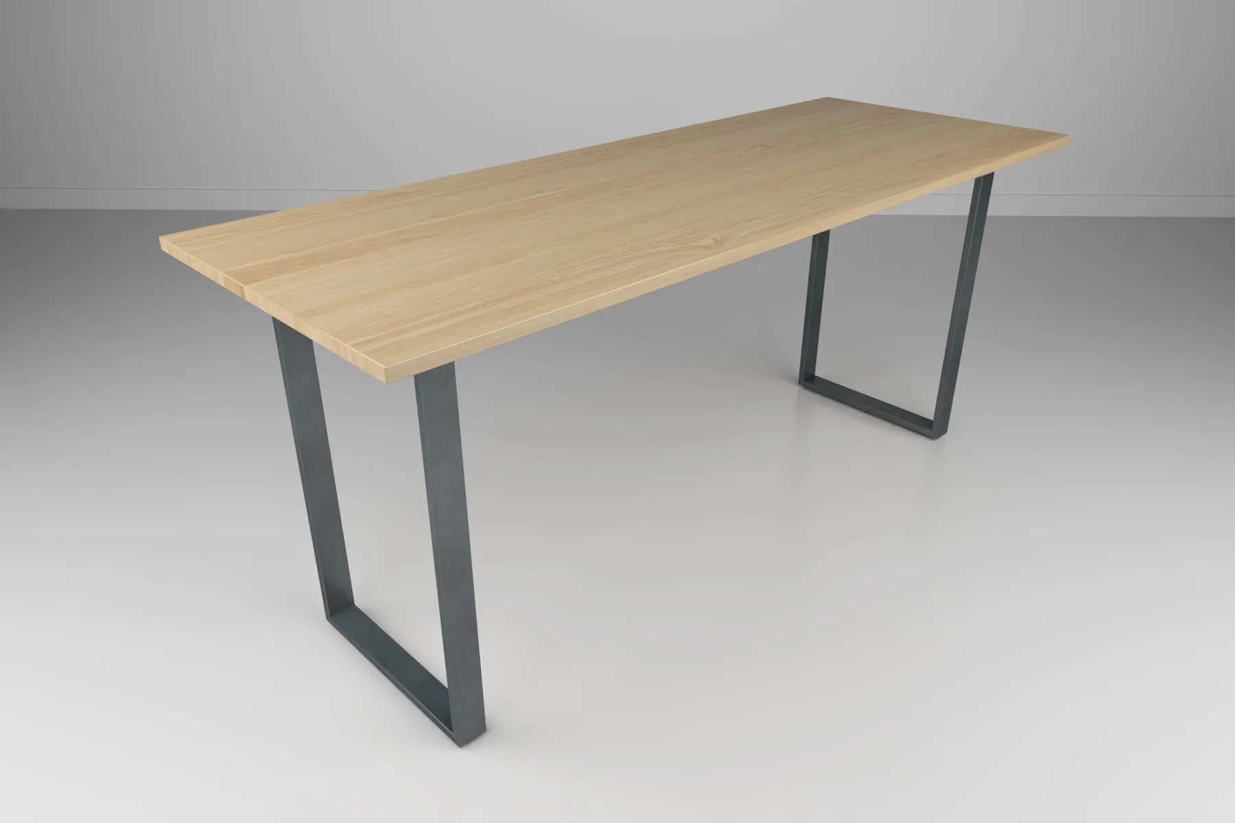 custom community table with strap base by Icon Modern