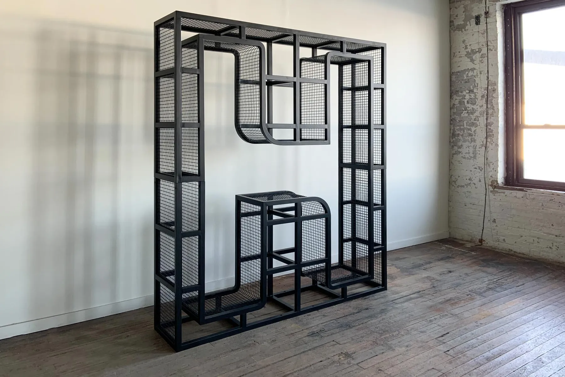 custom branded architectural element in hot rolled steel by Icon Modern