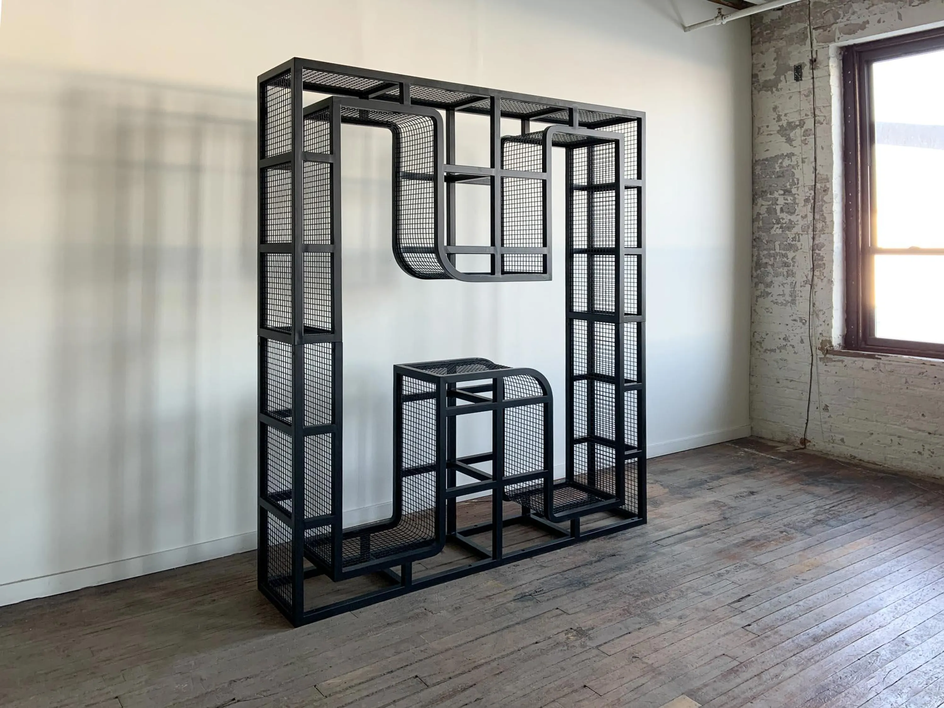 custom branded architectural element in hot rolled steel by Icon Modern