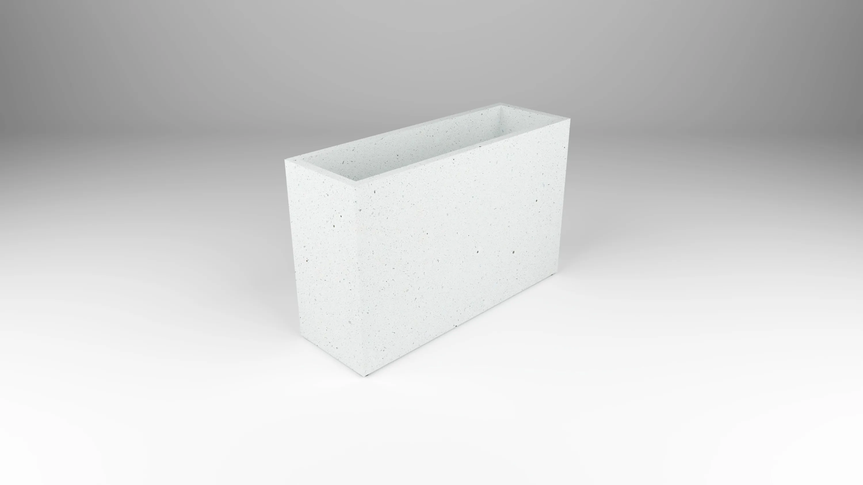 outdoor planter in whitestone material by Zachary A Design