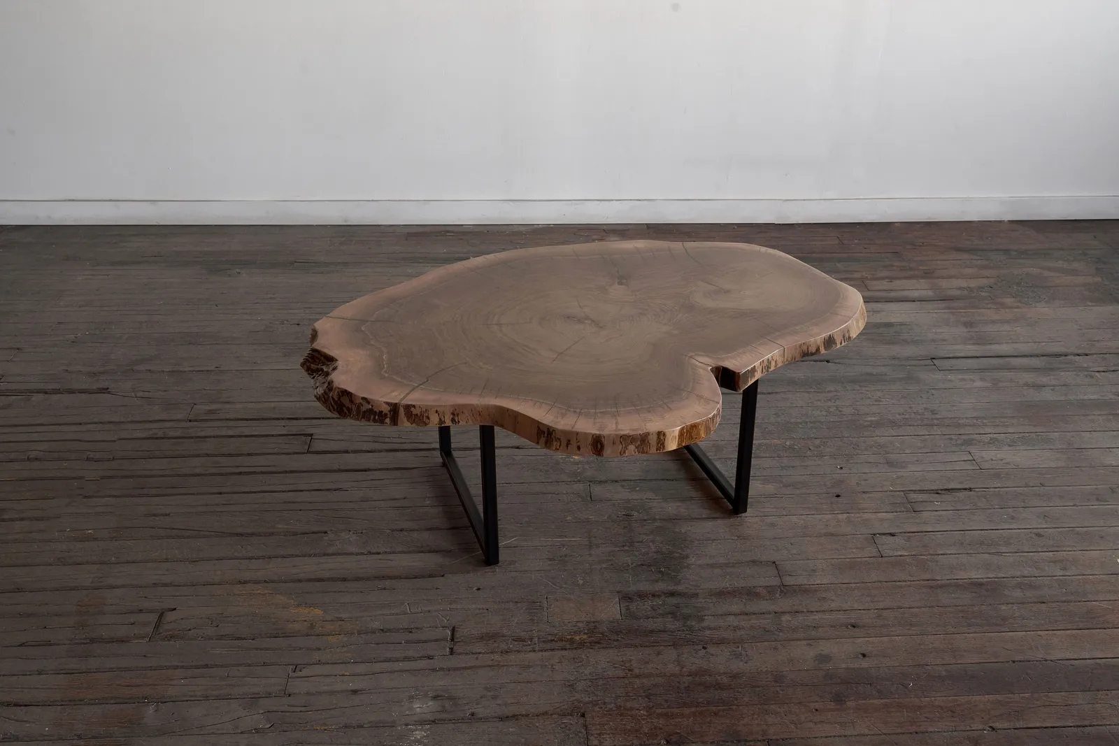 custom coffee table in urban walnut by Icon Modern