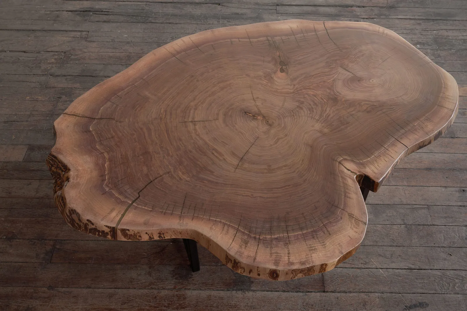 custom urban walnut coffee table by Icon Modern