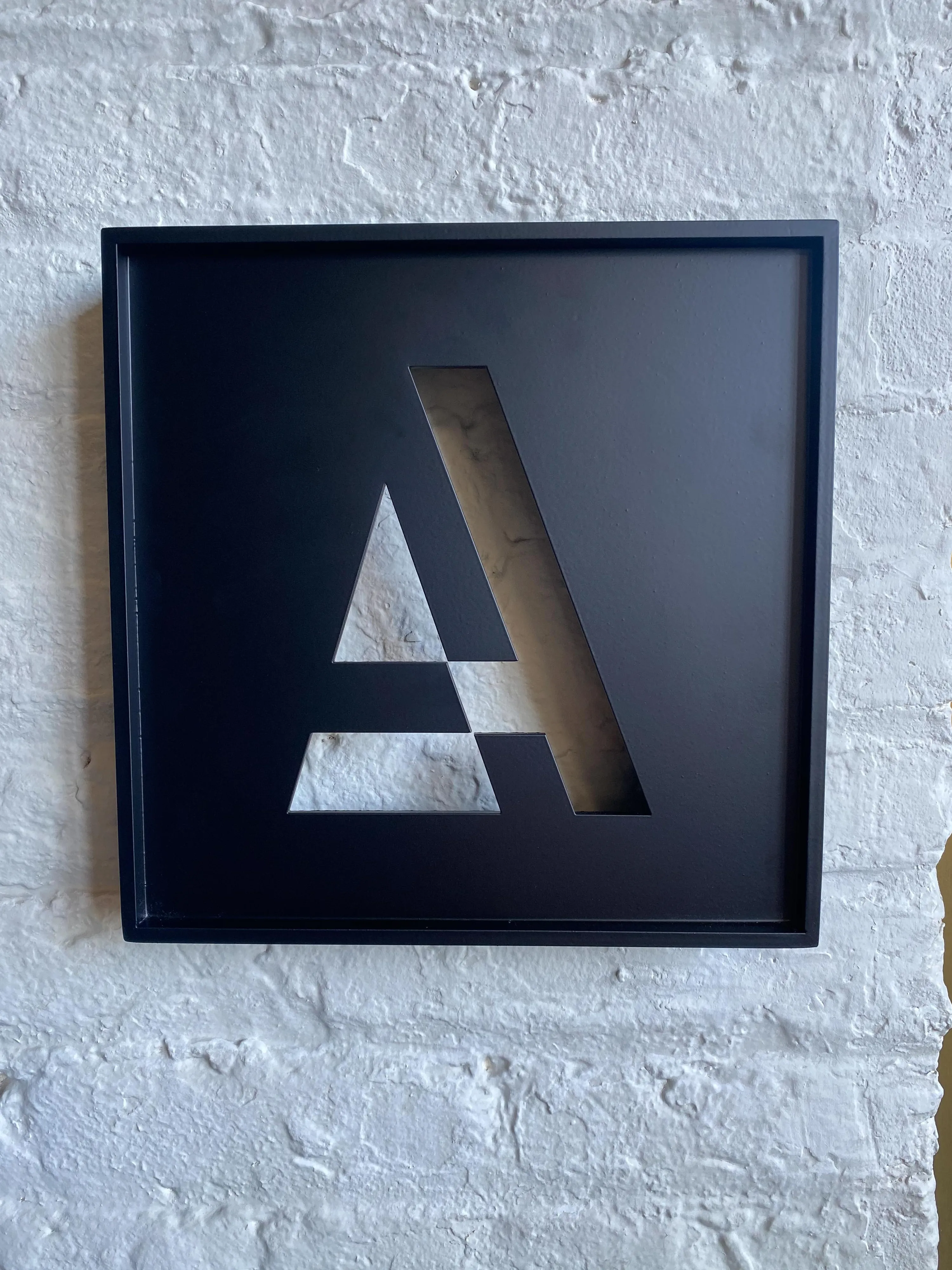 custom laser cut steel signage by Icon Modern