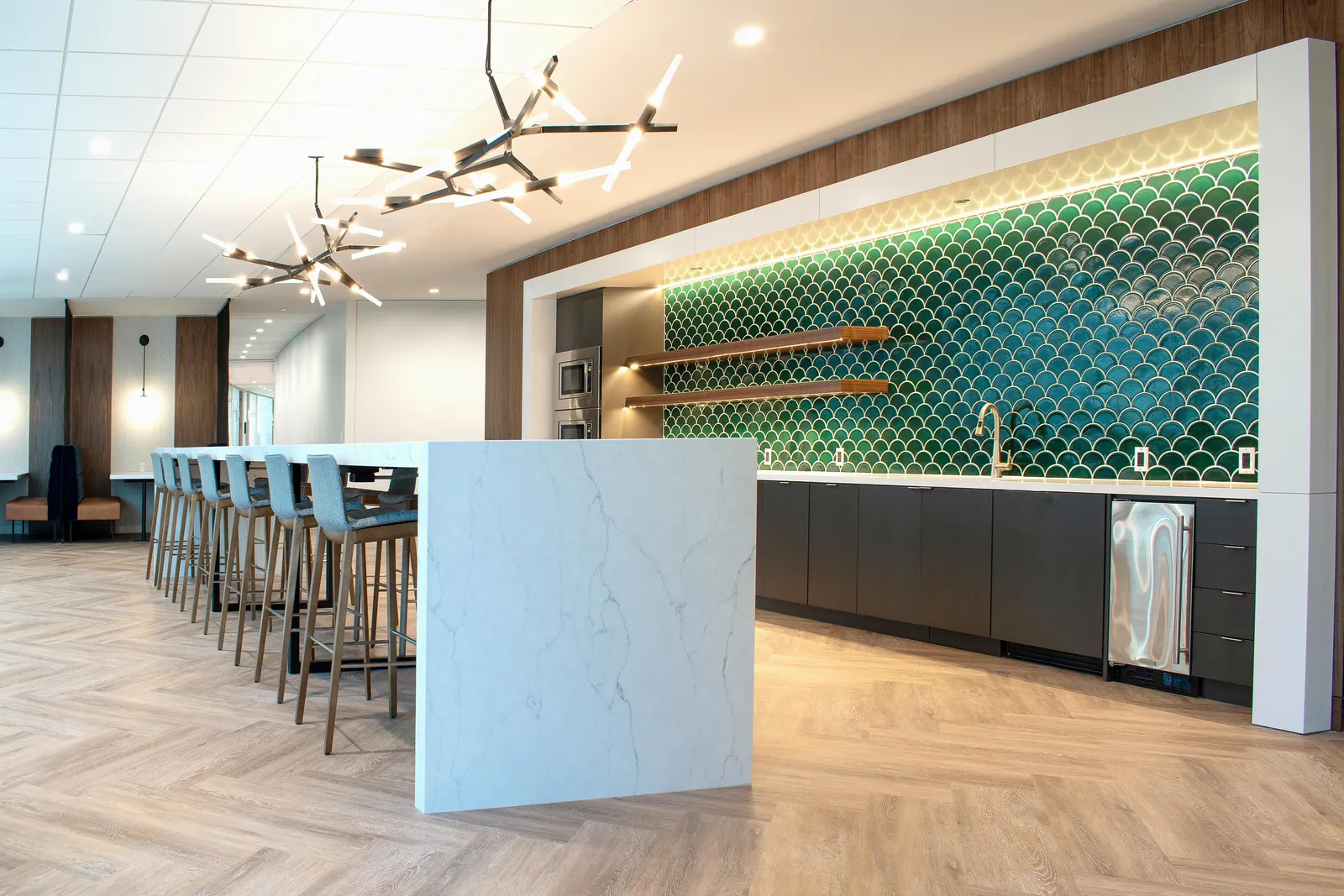 custom stone table by Icon Modern