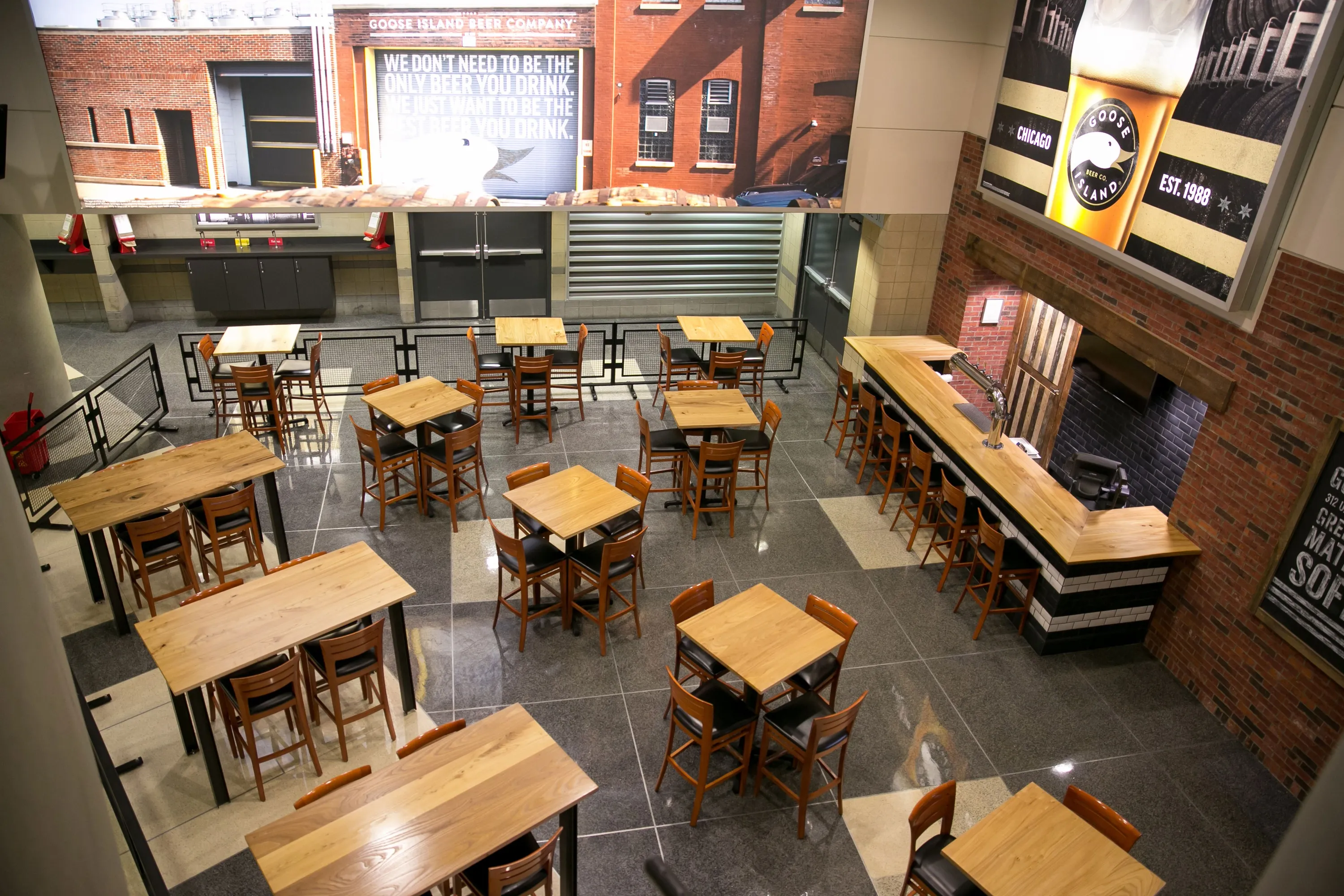 custom cafe table counter live edge bar height by Icon Modern