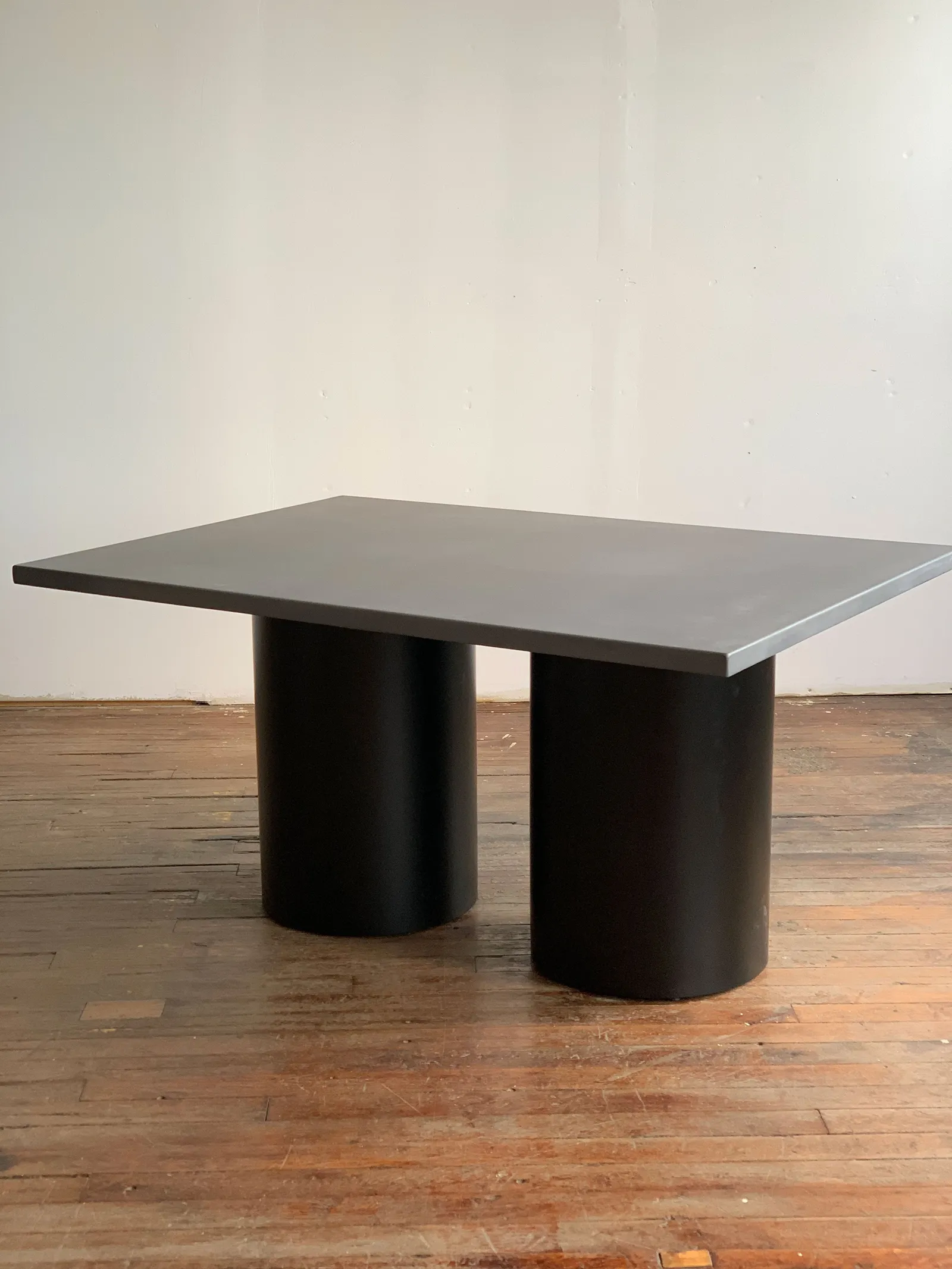 custom community and cafe table in concrete by Icon Modern