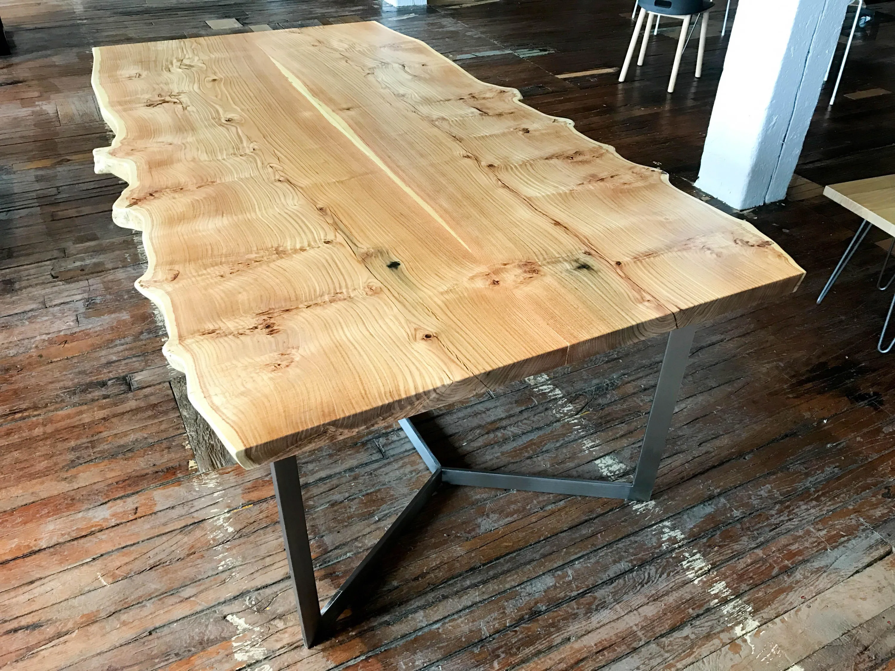 Custom community table cross base live edge by icon modern