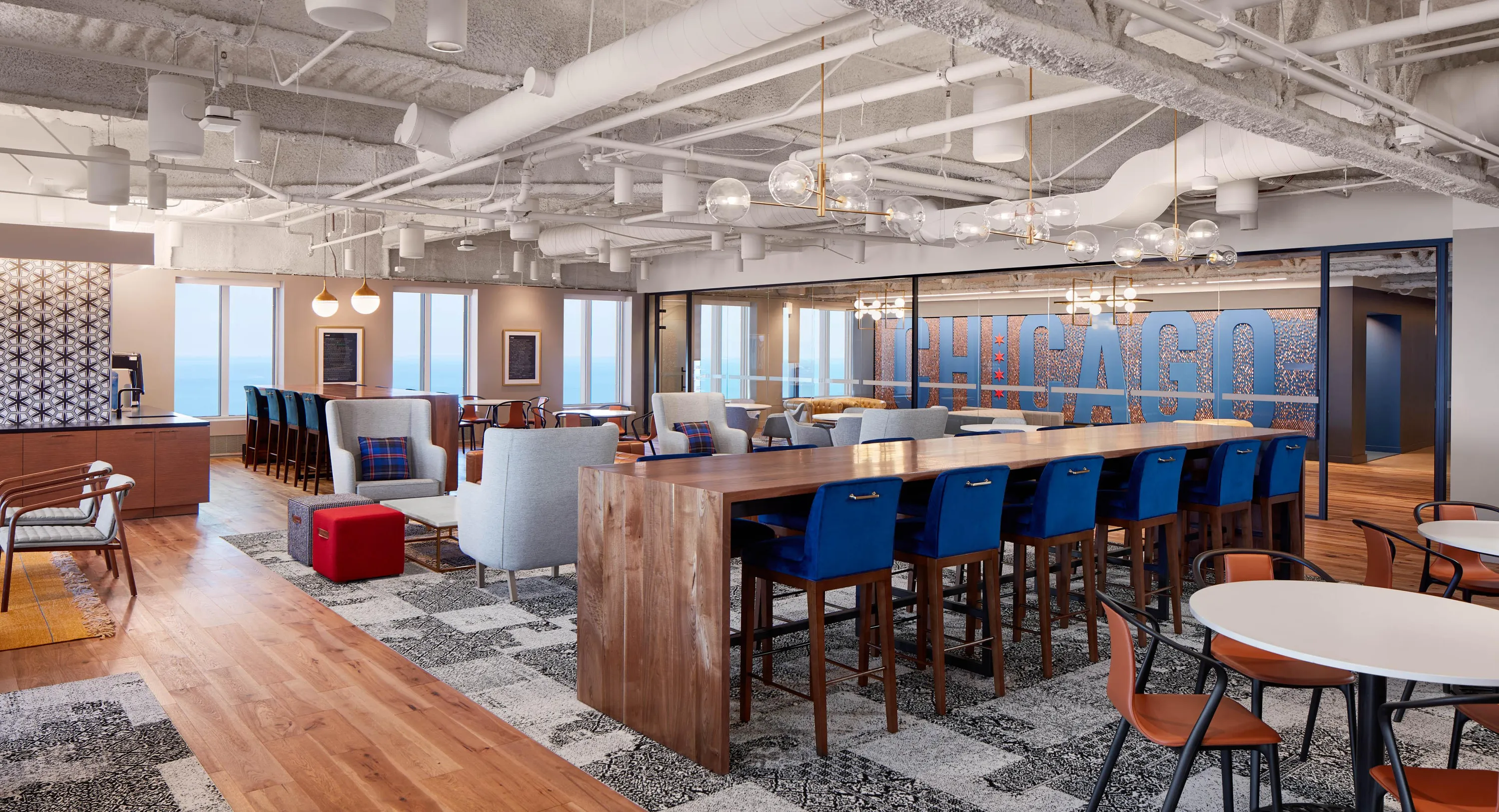 Custom community walnut bar height drop side table by Icon Modern