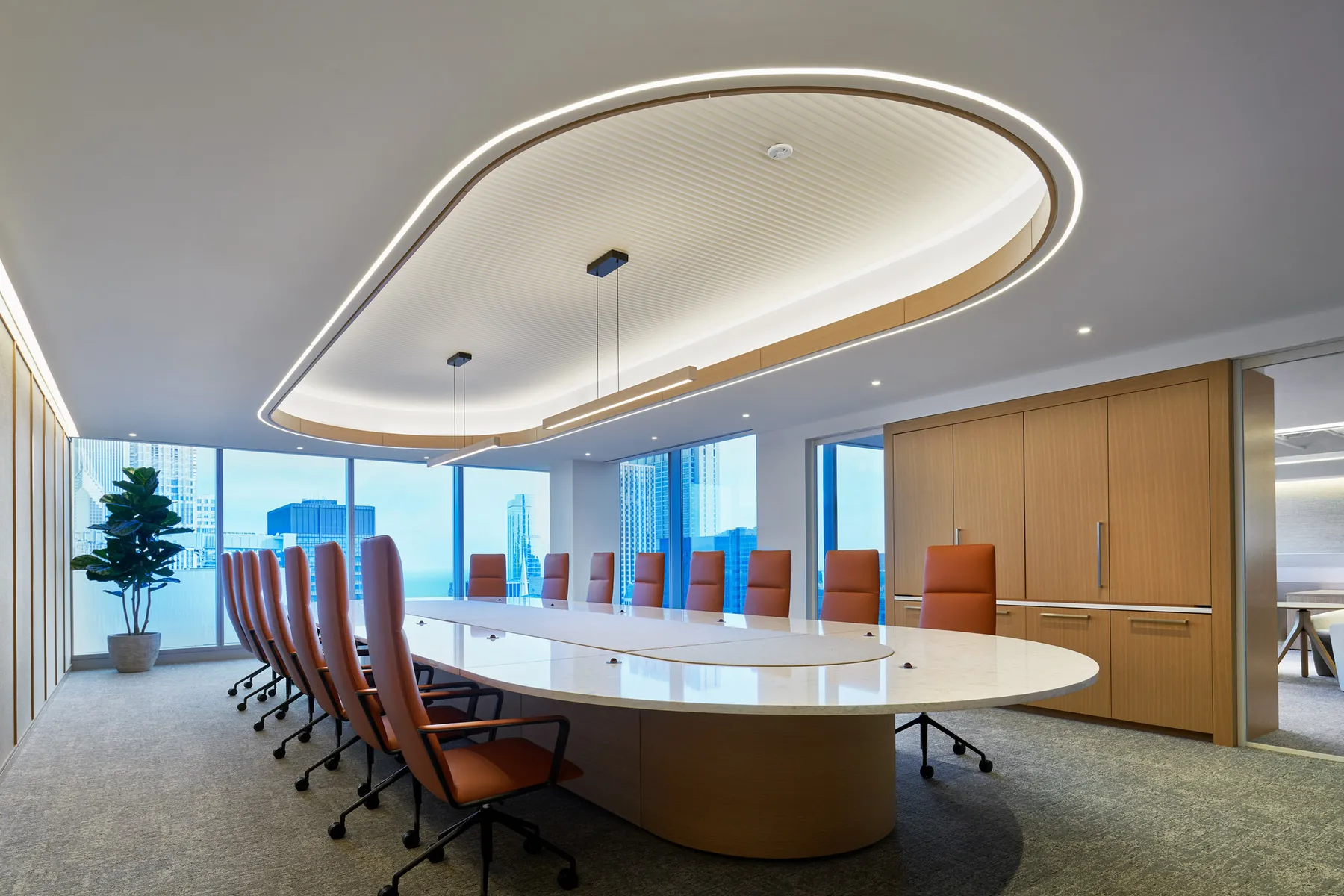 custom boardroom table by Icon Modern