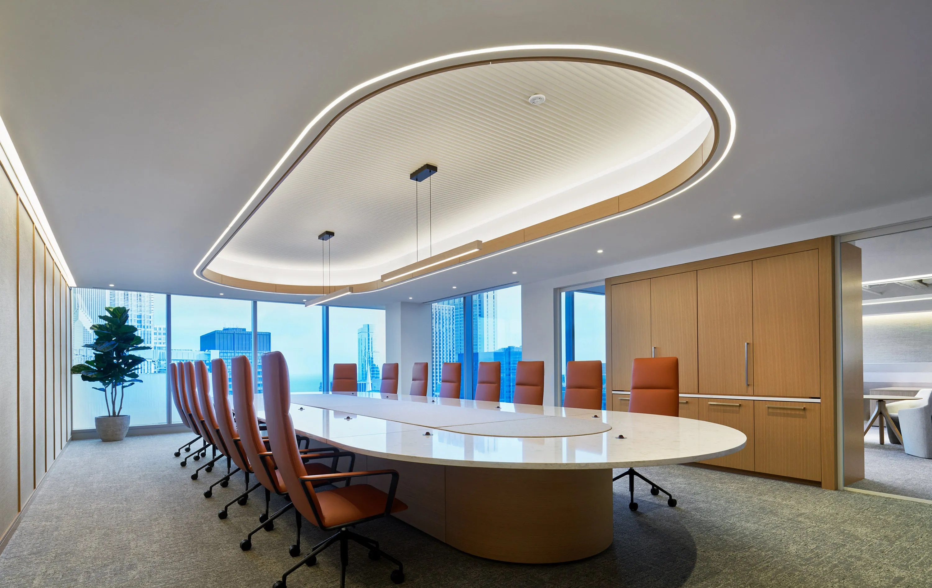 custom boardroom table by Icon Modern