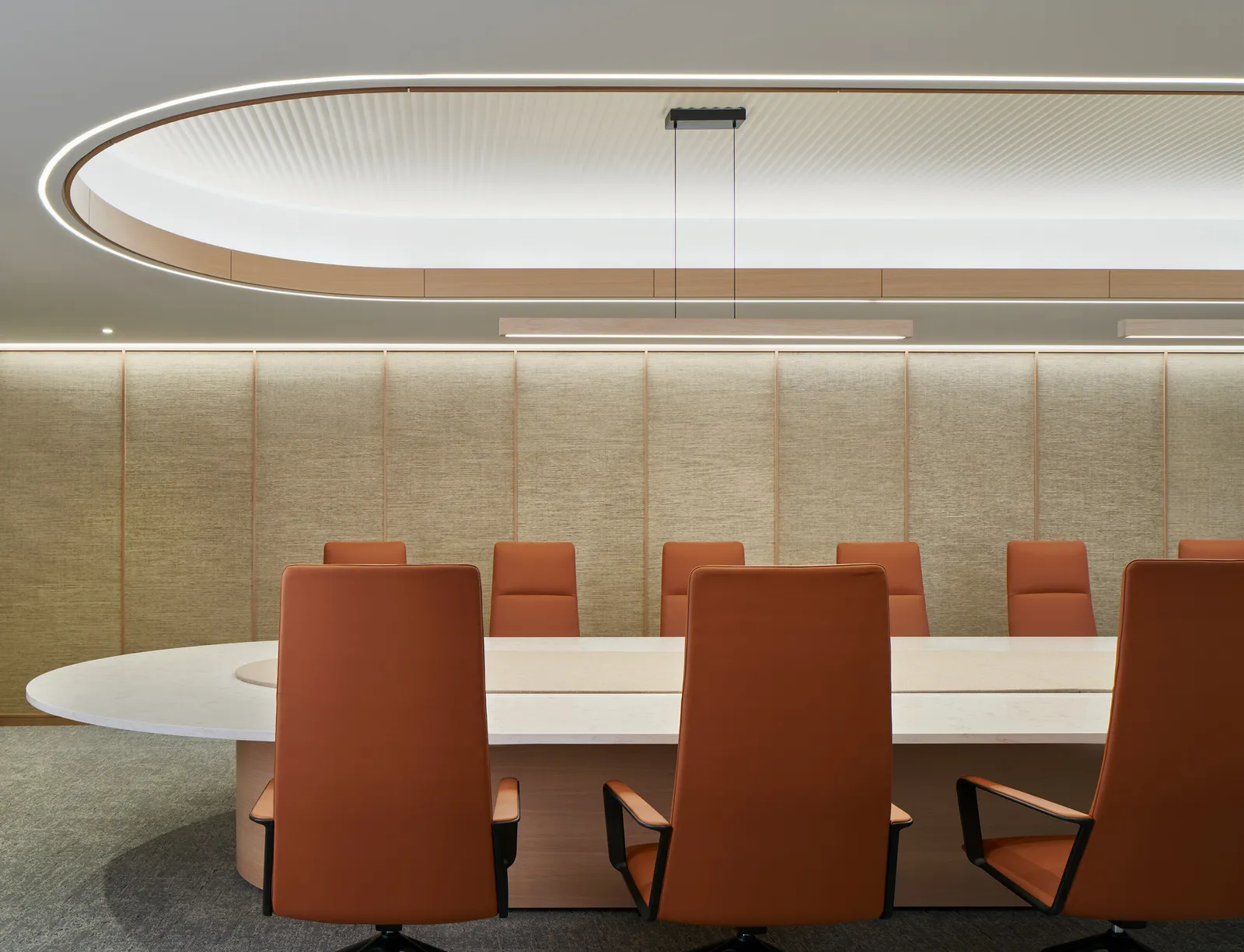 custom boardroom table by Icon modern
