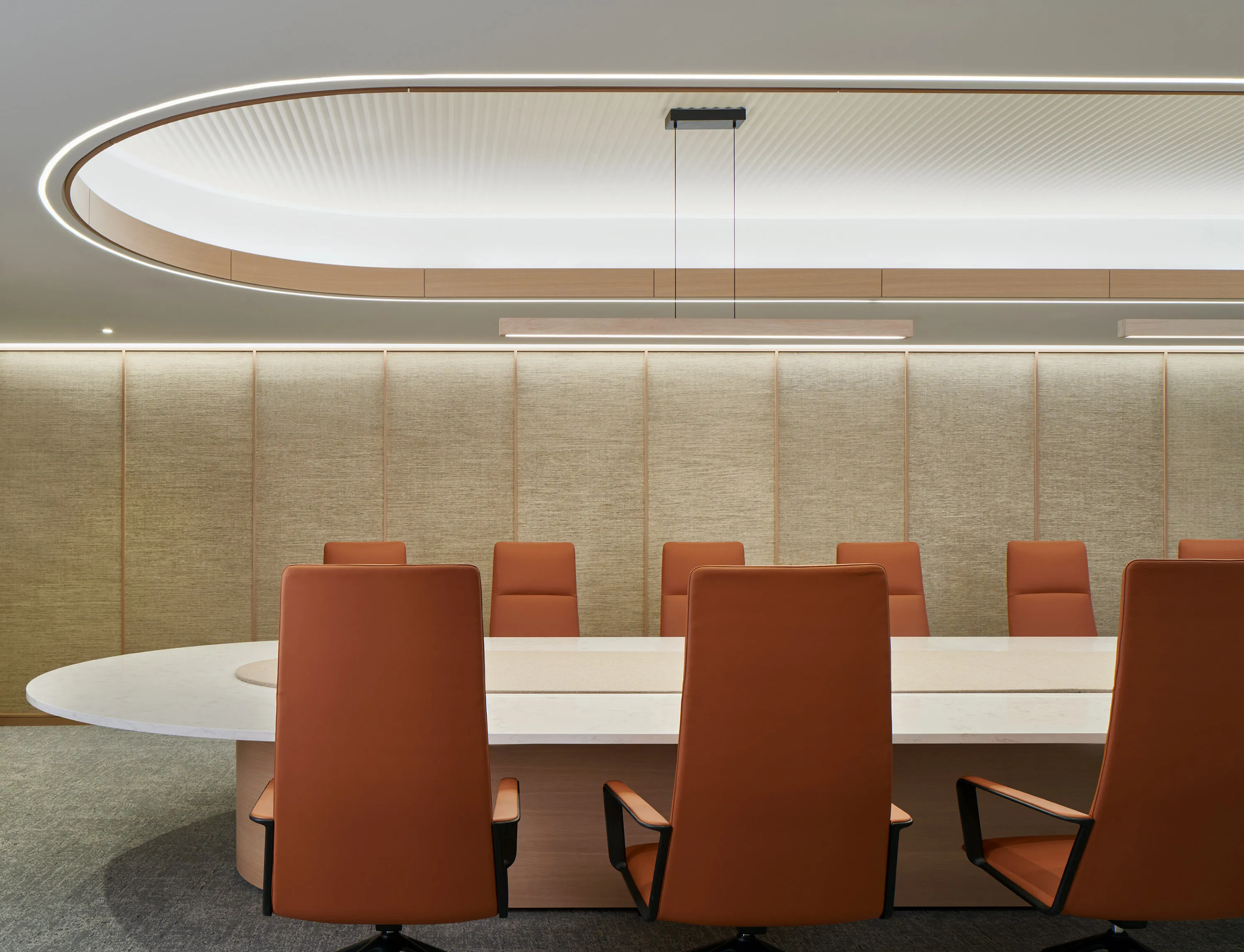 custom boardroom table by Icon modern