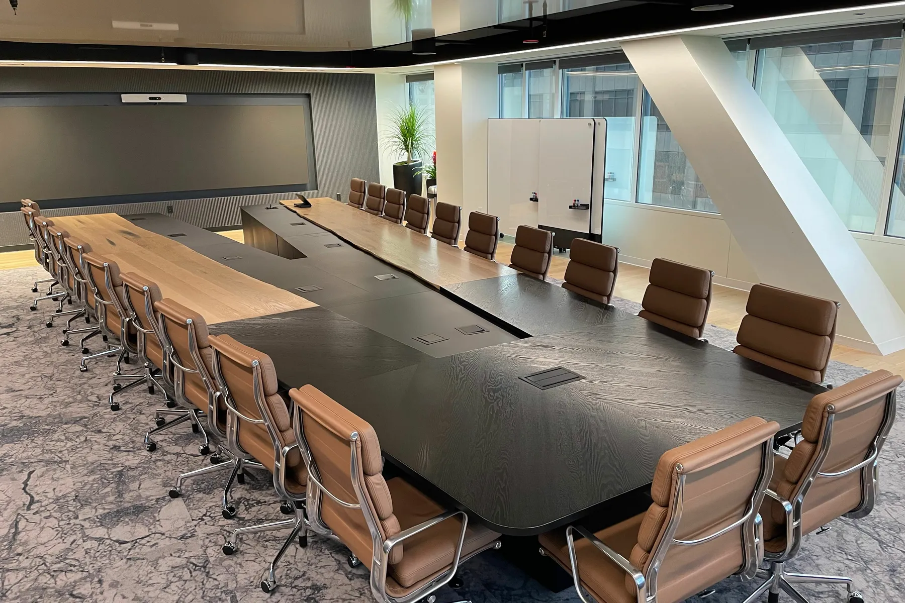 custom boardroom table by Icon Modern