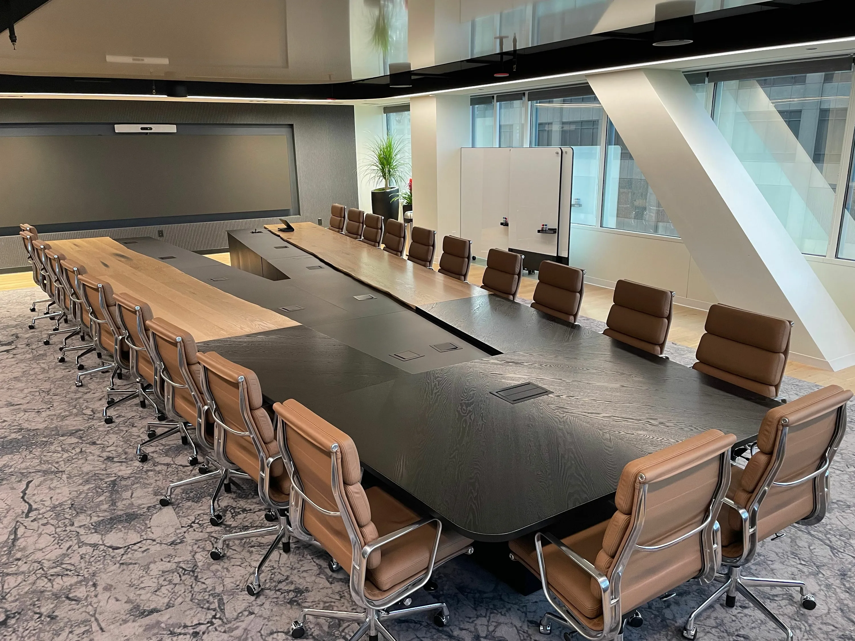 custom boardroom table by Icon Modern