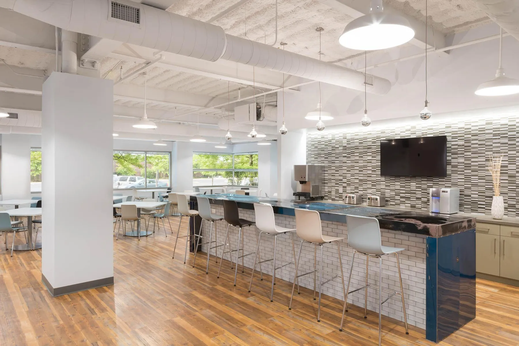 custom counter top in vintage car hoods by Icon Modern