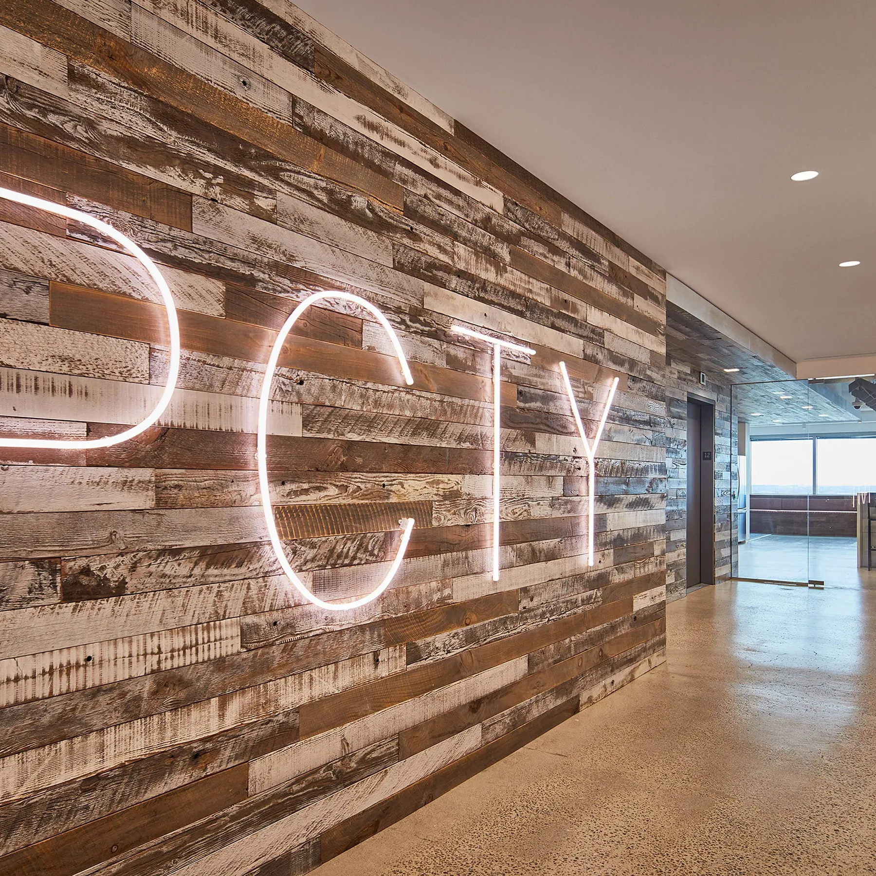 custom cladding in old growth fir whitewash by Icon Modern