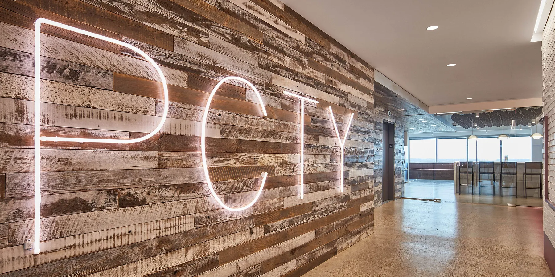 custom cladding in old growth fir whitewash by Icon Modern