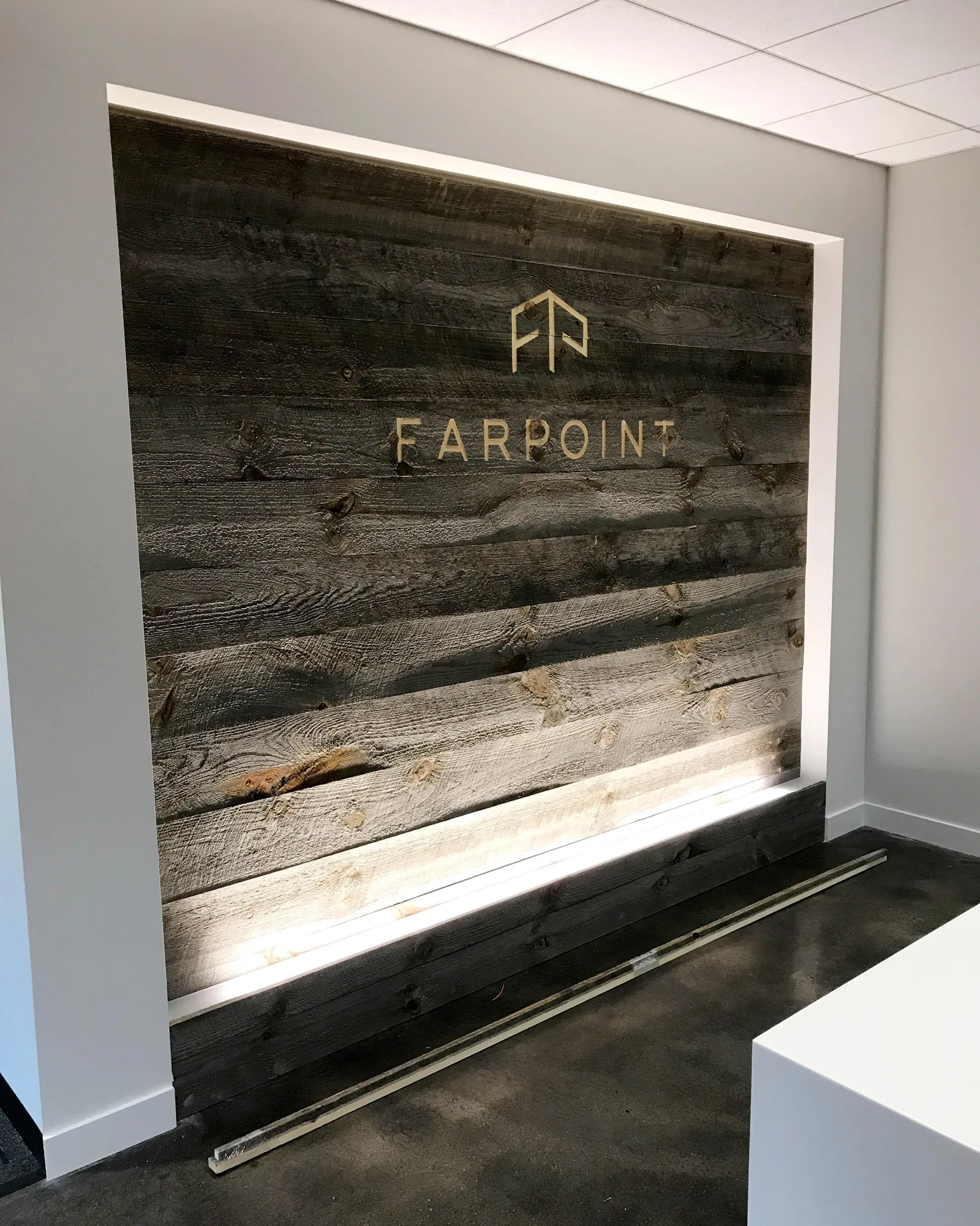 custom wall cladding in vintage barn wood by Icon Modern