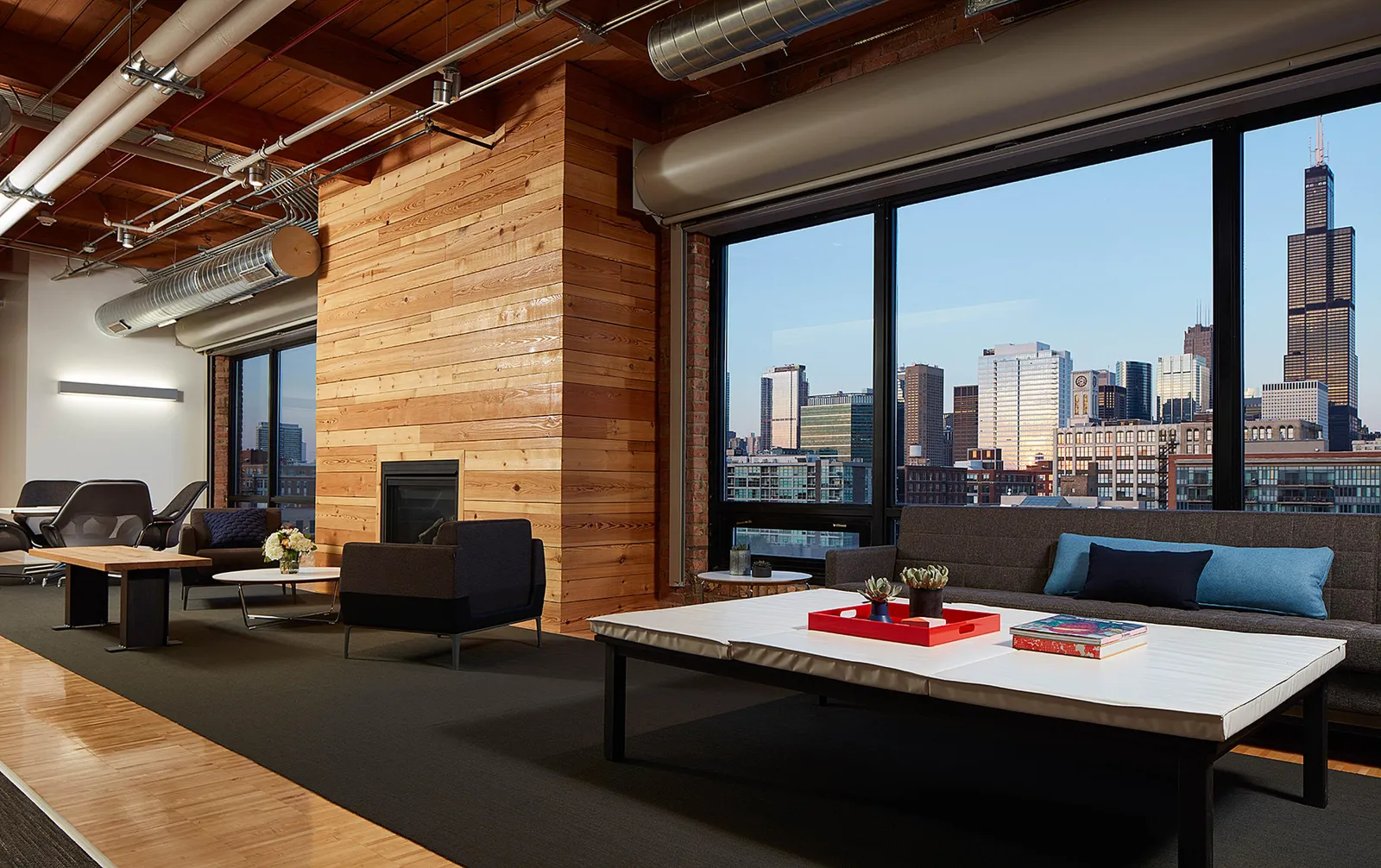 custom cladding in vintage reclaimed wood beams