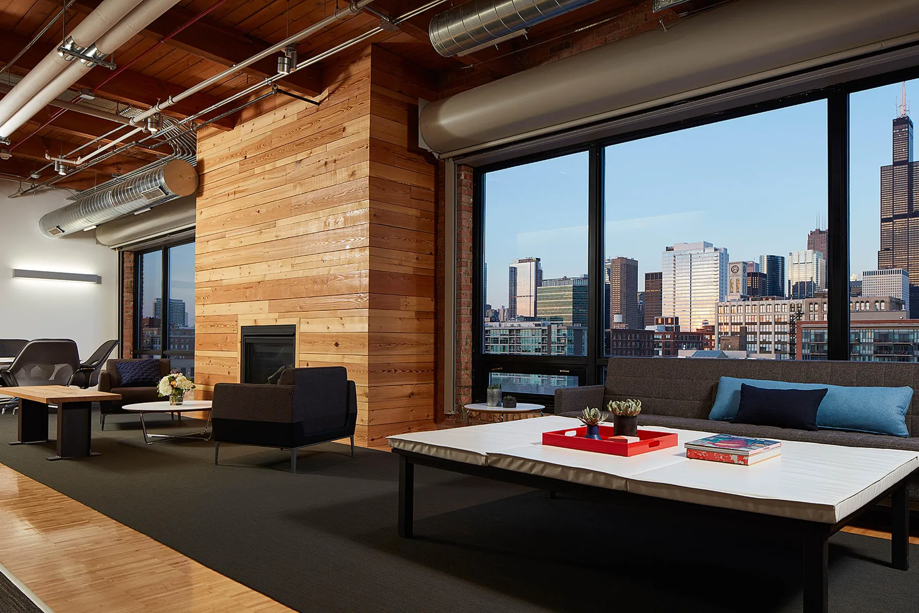 custom cladding in vintage reclaimed wood beams