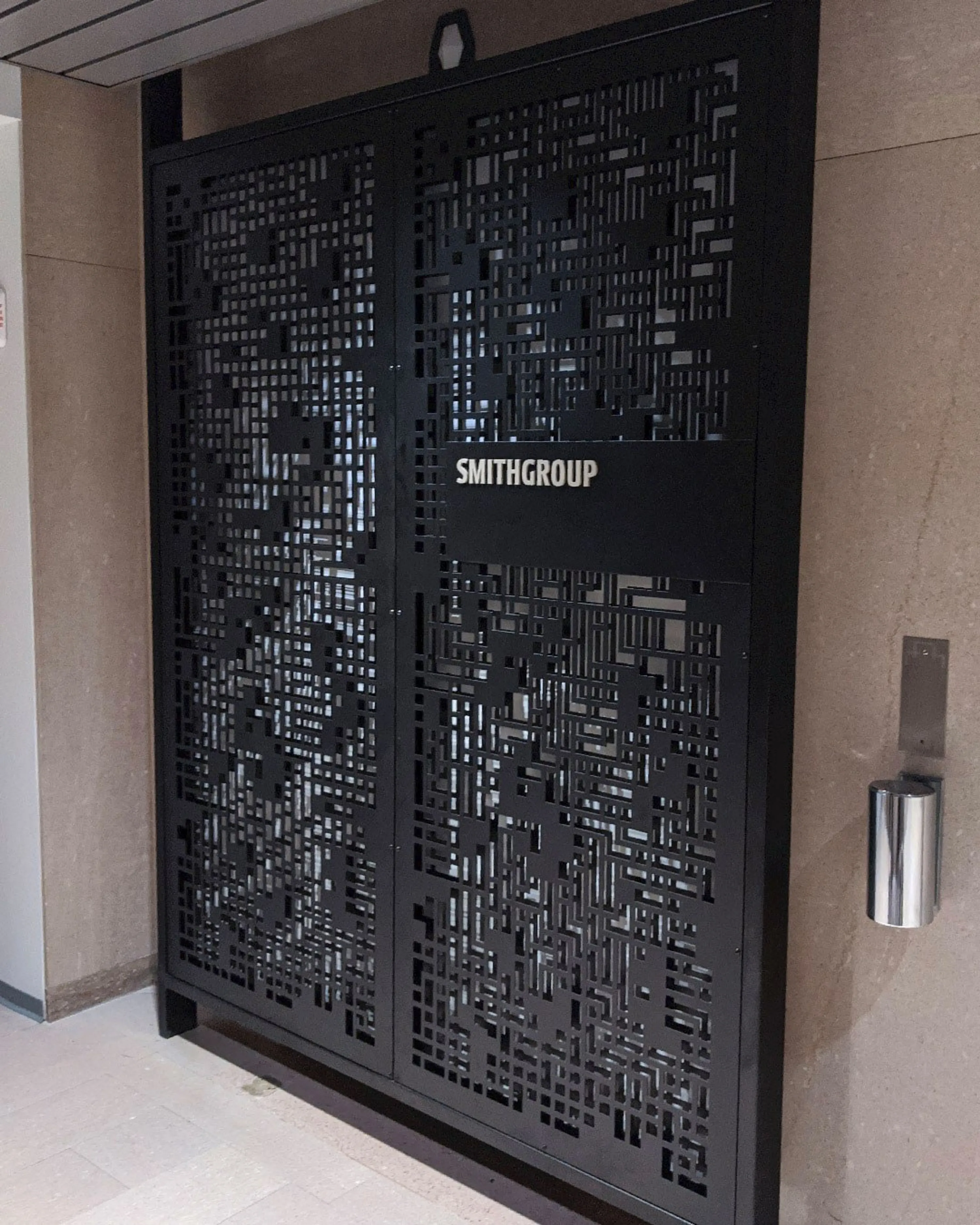 custom steel accent panels by Icon Modern