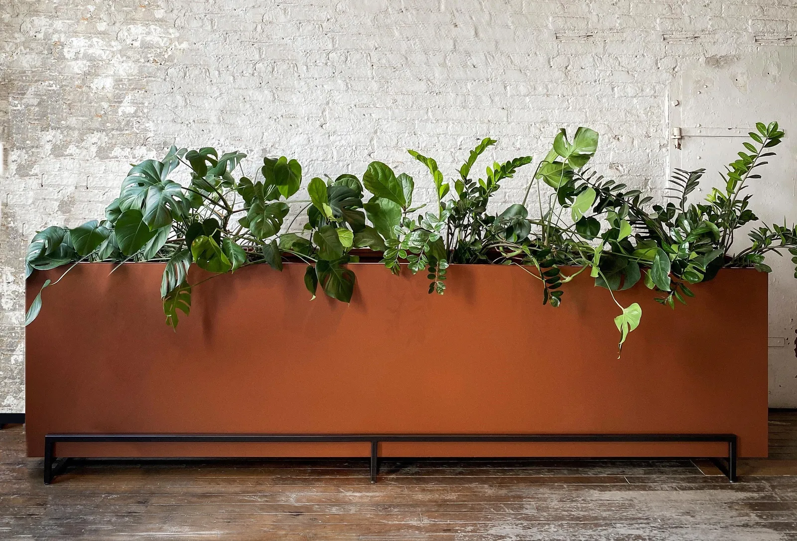custom planter in hot rolled steel by Icon Modern