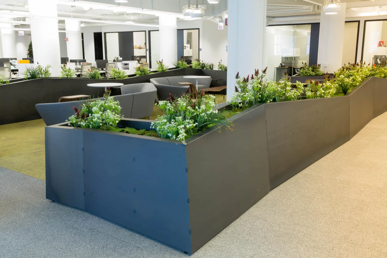 custom planters in steel by Icon Modern