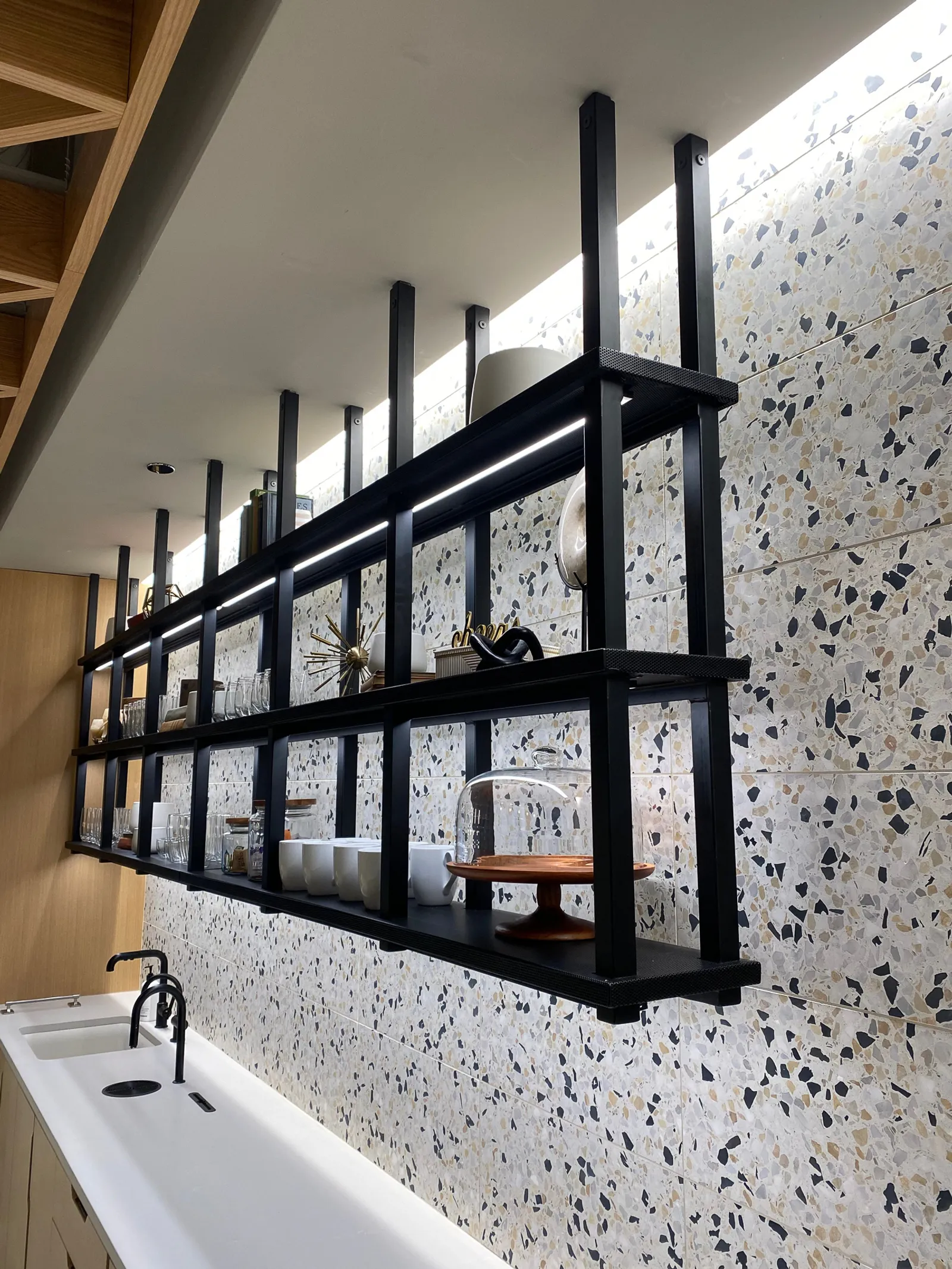 custom steel shelving by Icon Modern