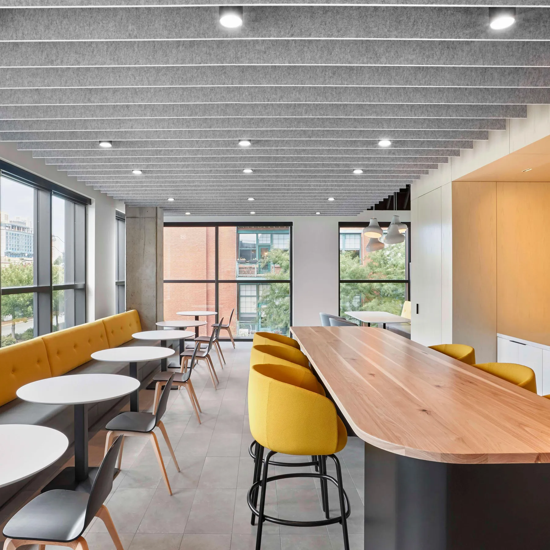 custom community table hickory by Icon Modern