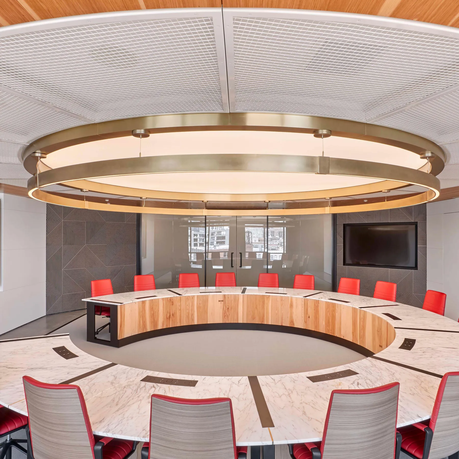 custom boardroom table by Icon Modern