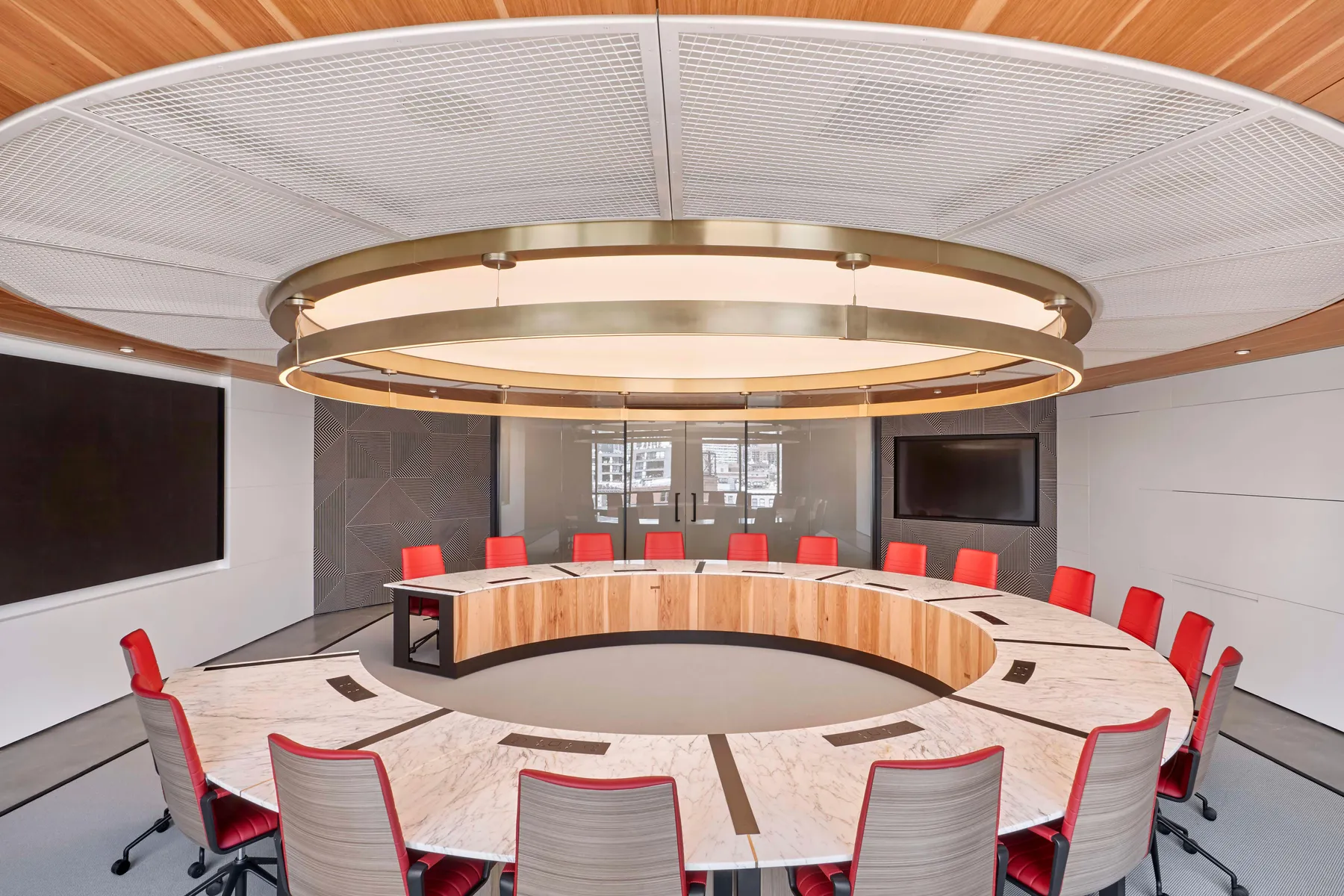 custom boardroom table by Icon Modern