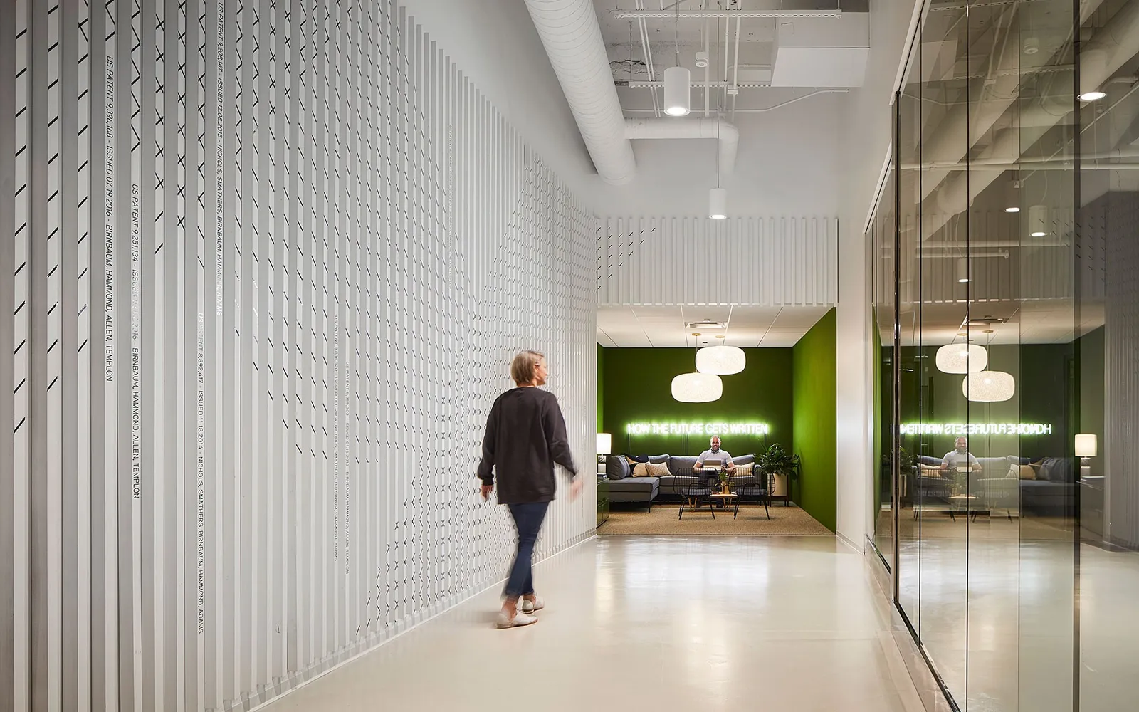 custom slat wall pine by Icon Modern