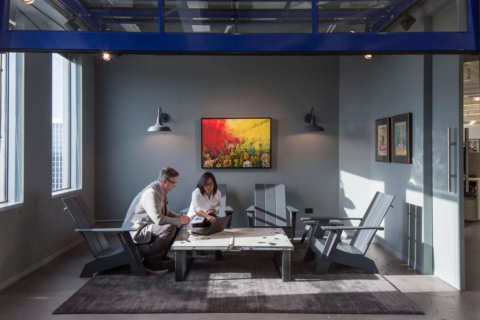 custom coffee table vintage carhood by Icon Modern