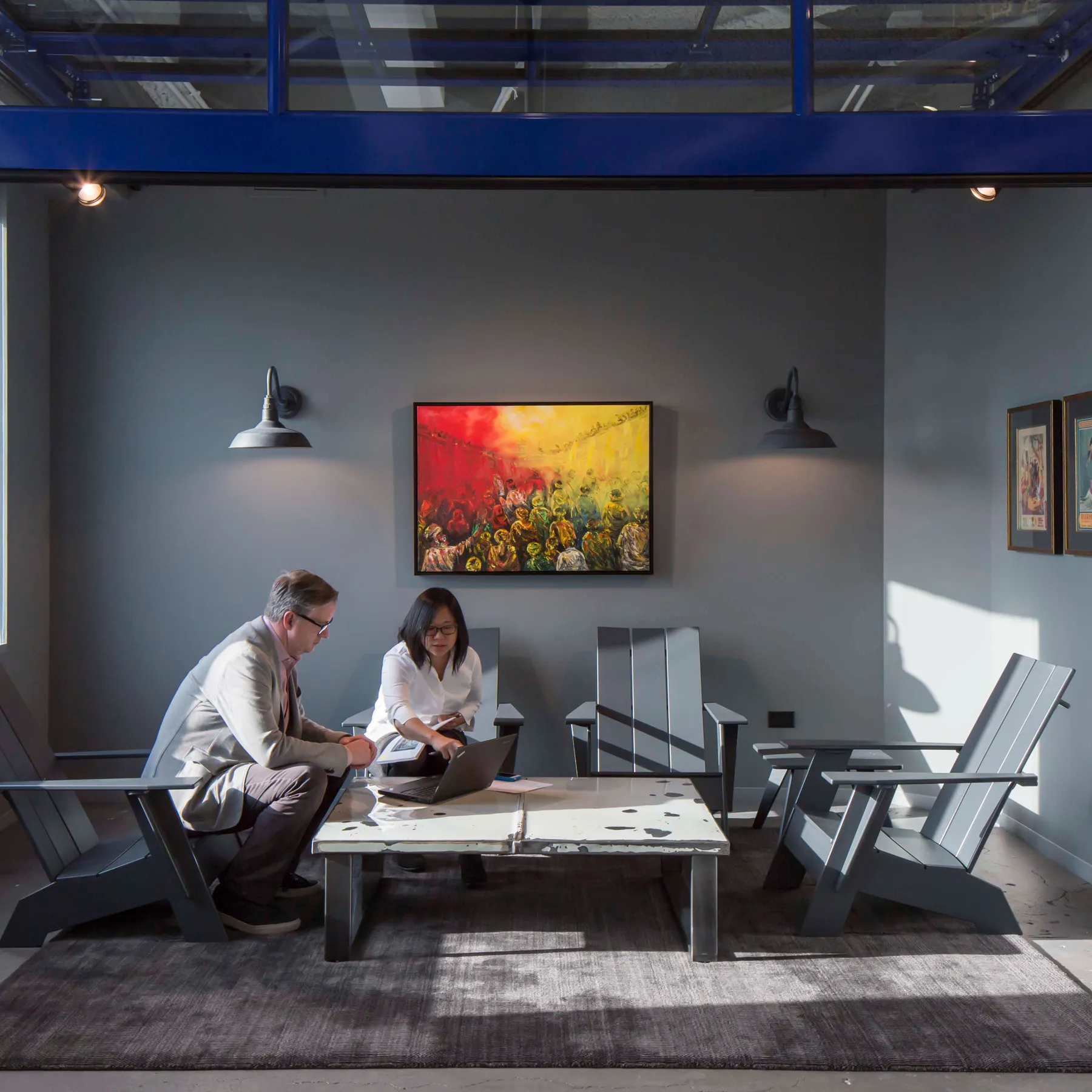 custom coffee table vintage carhood by Icon Modern