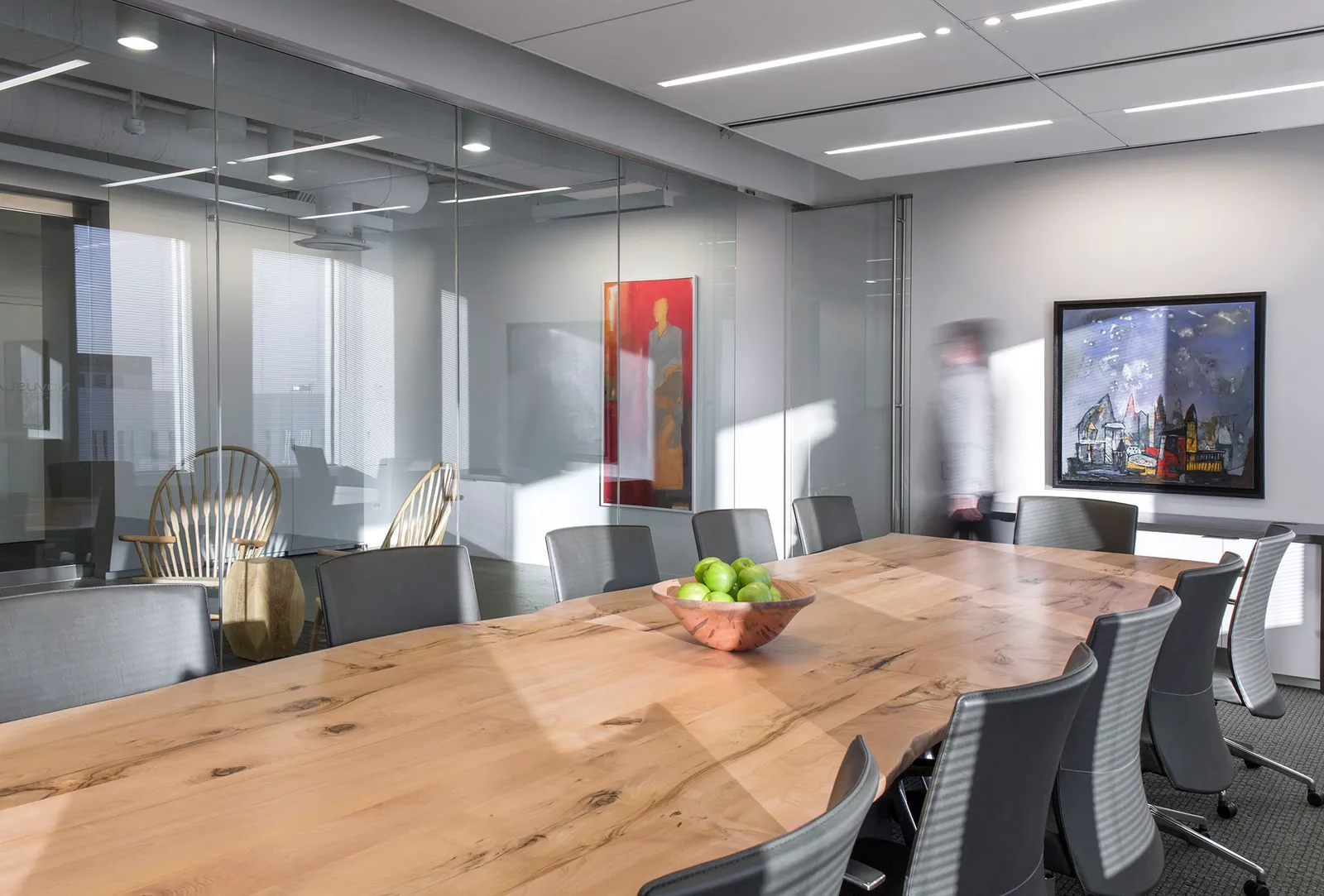 custom conference table hard maple by Icon Modern