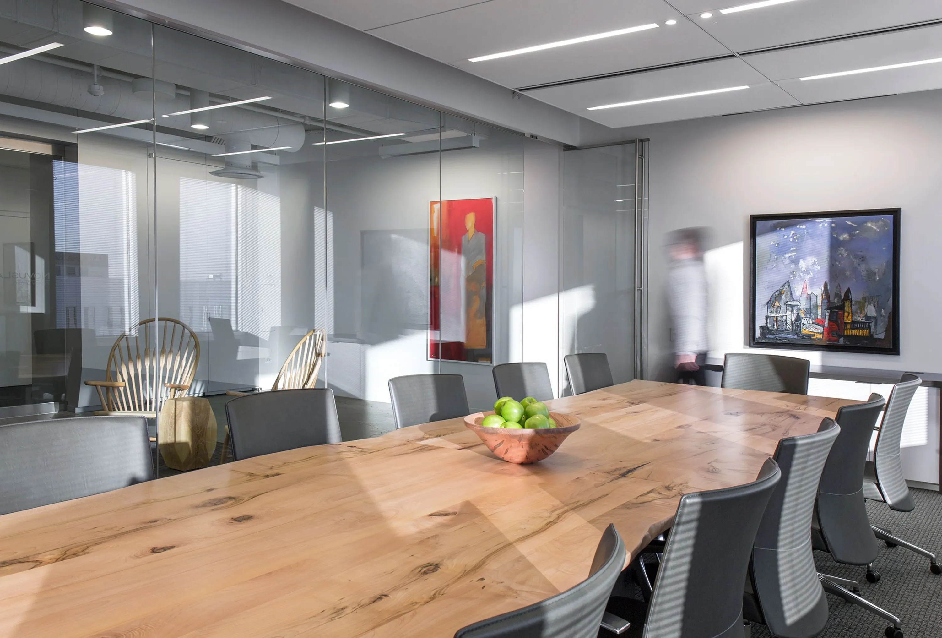 custom conference table hard maple by Icon Modern