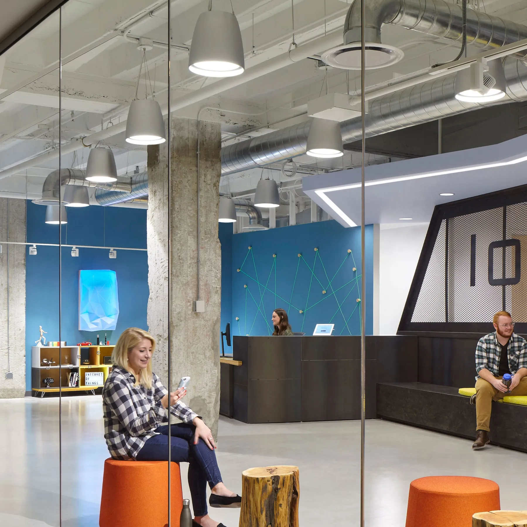 custom space divider steel mesh by Icon Modern