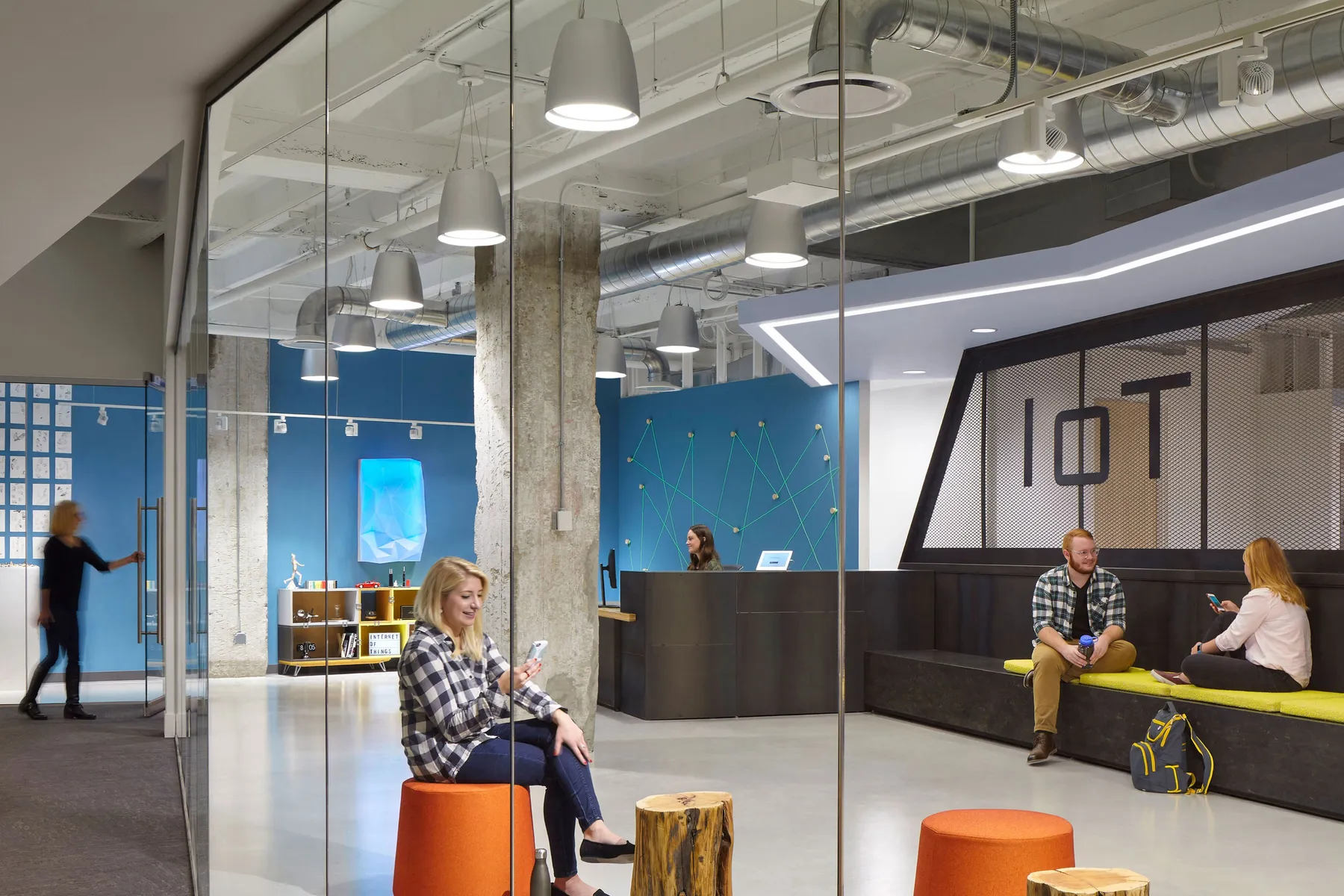 custom space divider steel mesh by Icon Modern