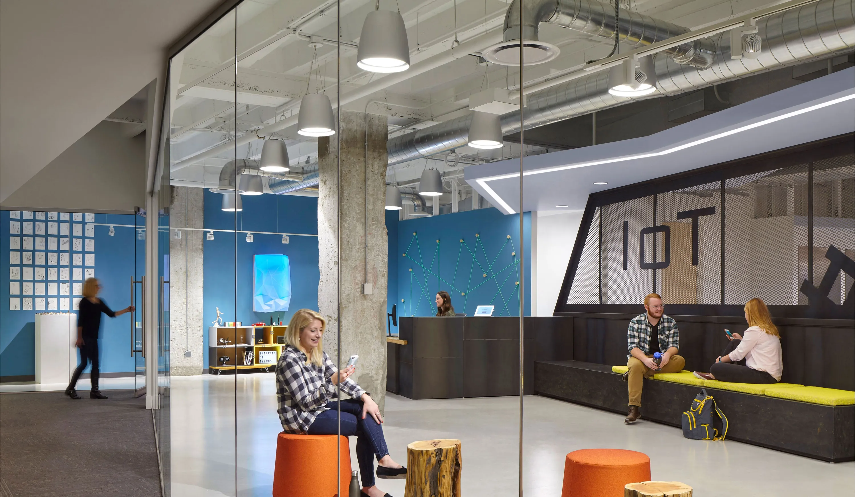 custom space divider steel mesh by Icon Modern