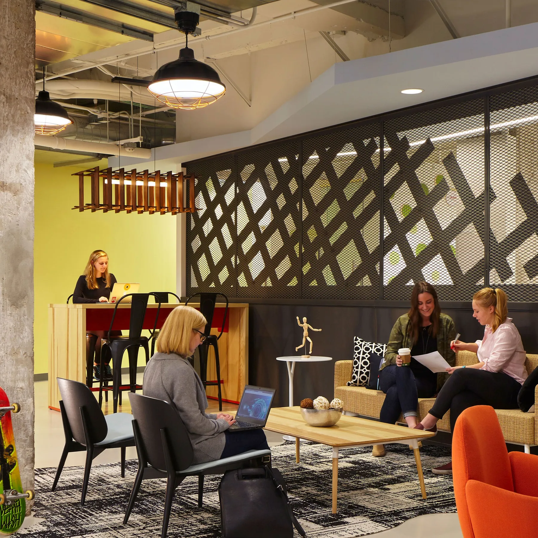 custom space divider steel mesh by Icon Modern