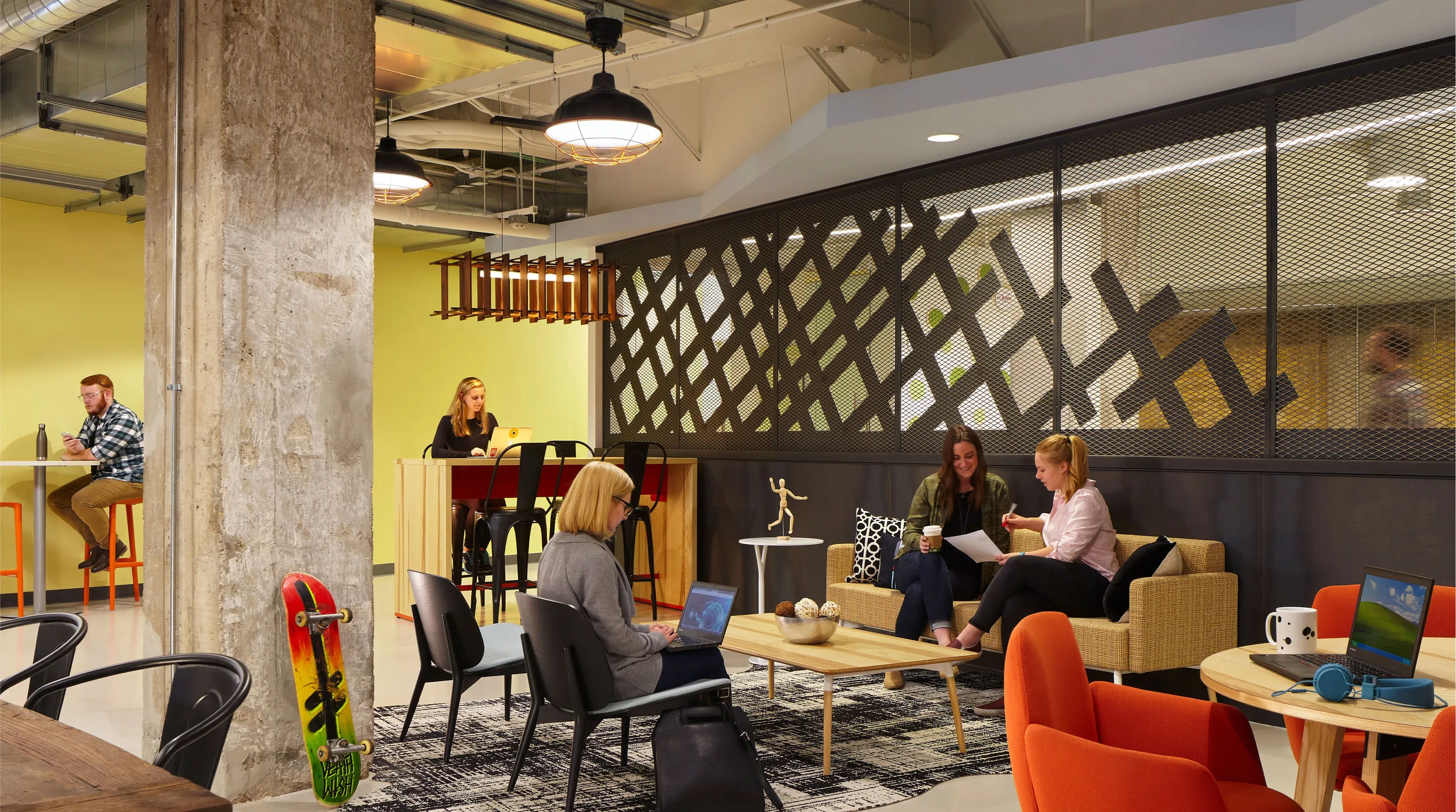 custom space divider steel mesh by Icon Modern