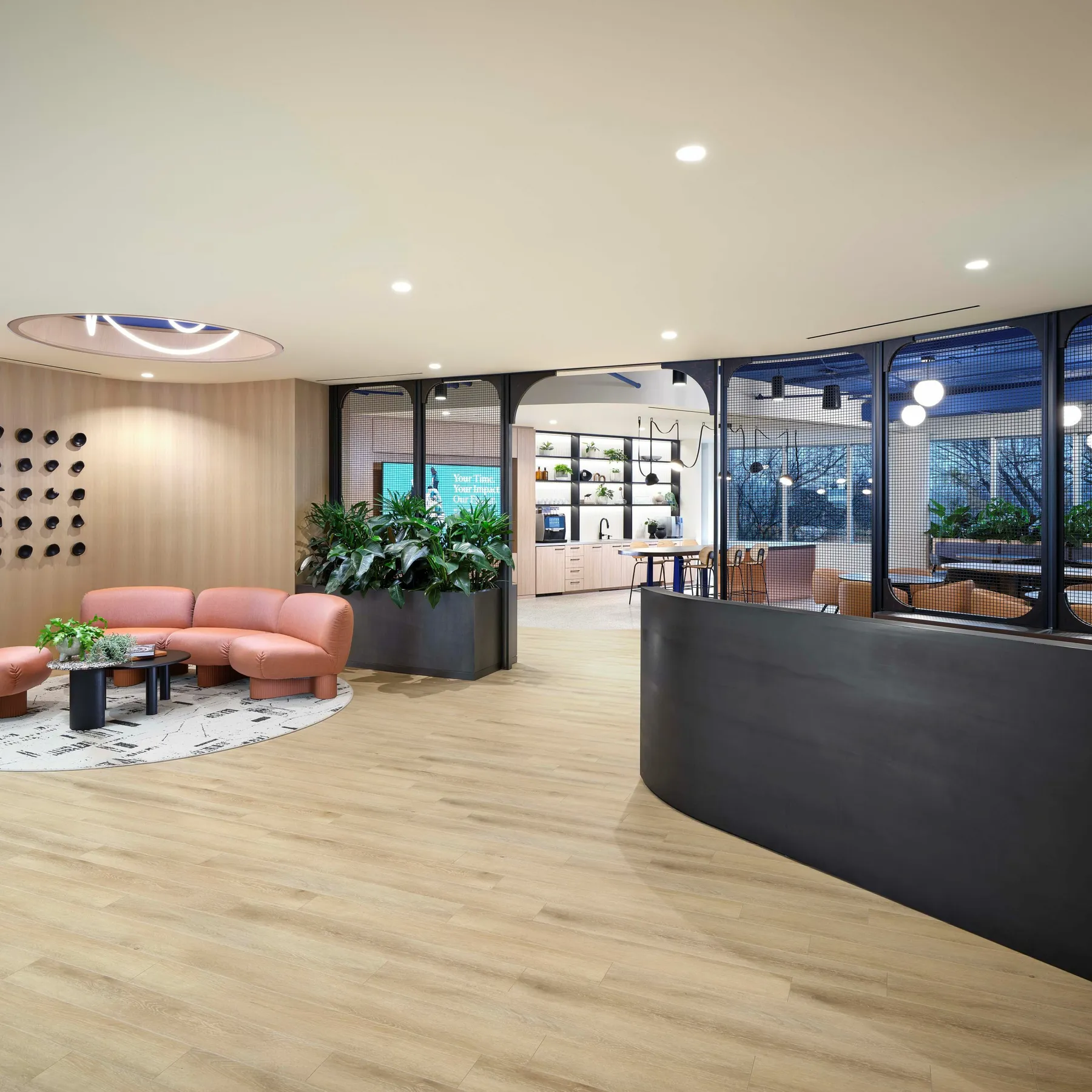 custom space dividers and steel desk shroud by Icon Modern