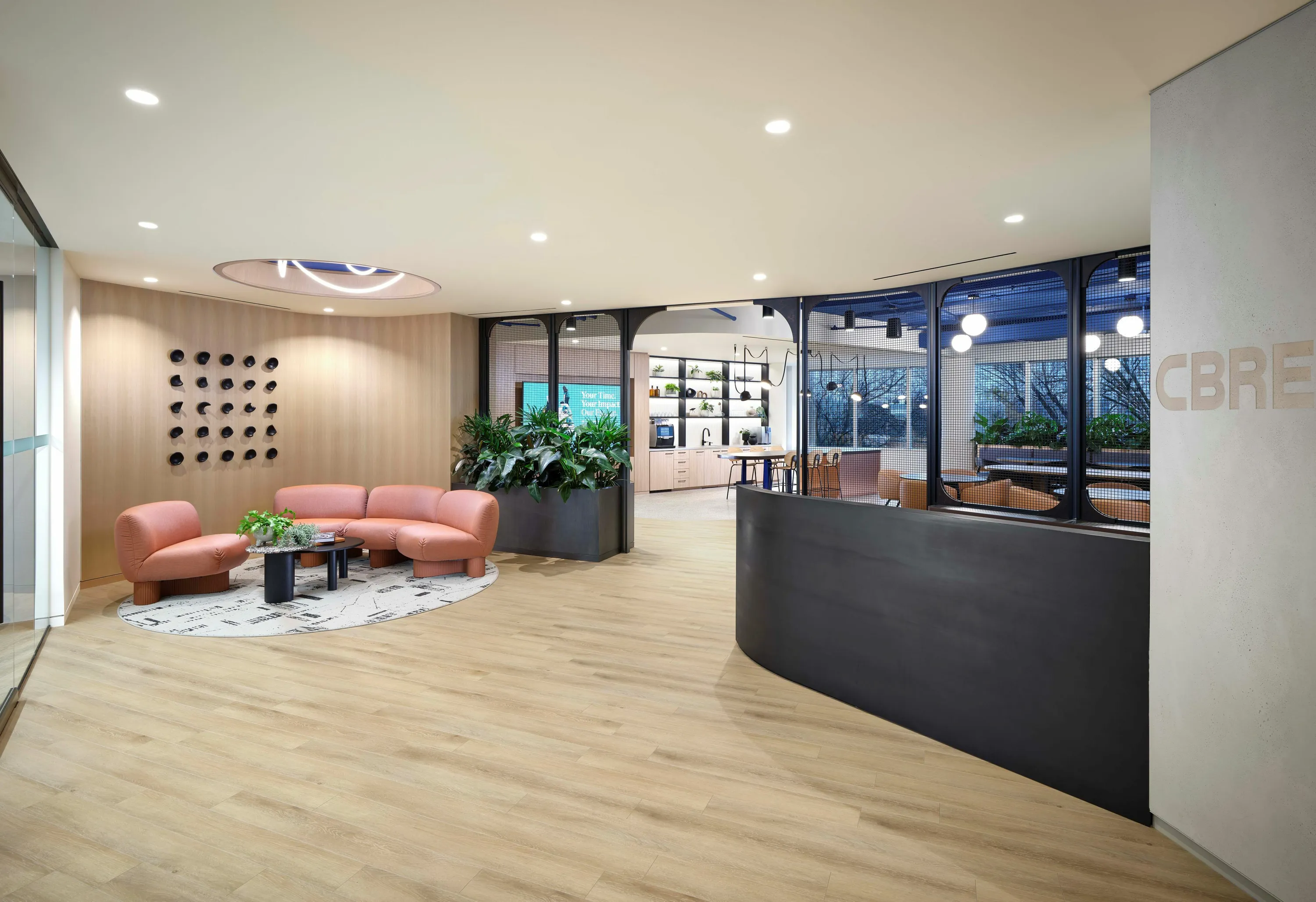 custom space dividers and steel desk shroud by Icon Modern